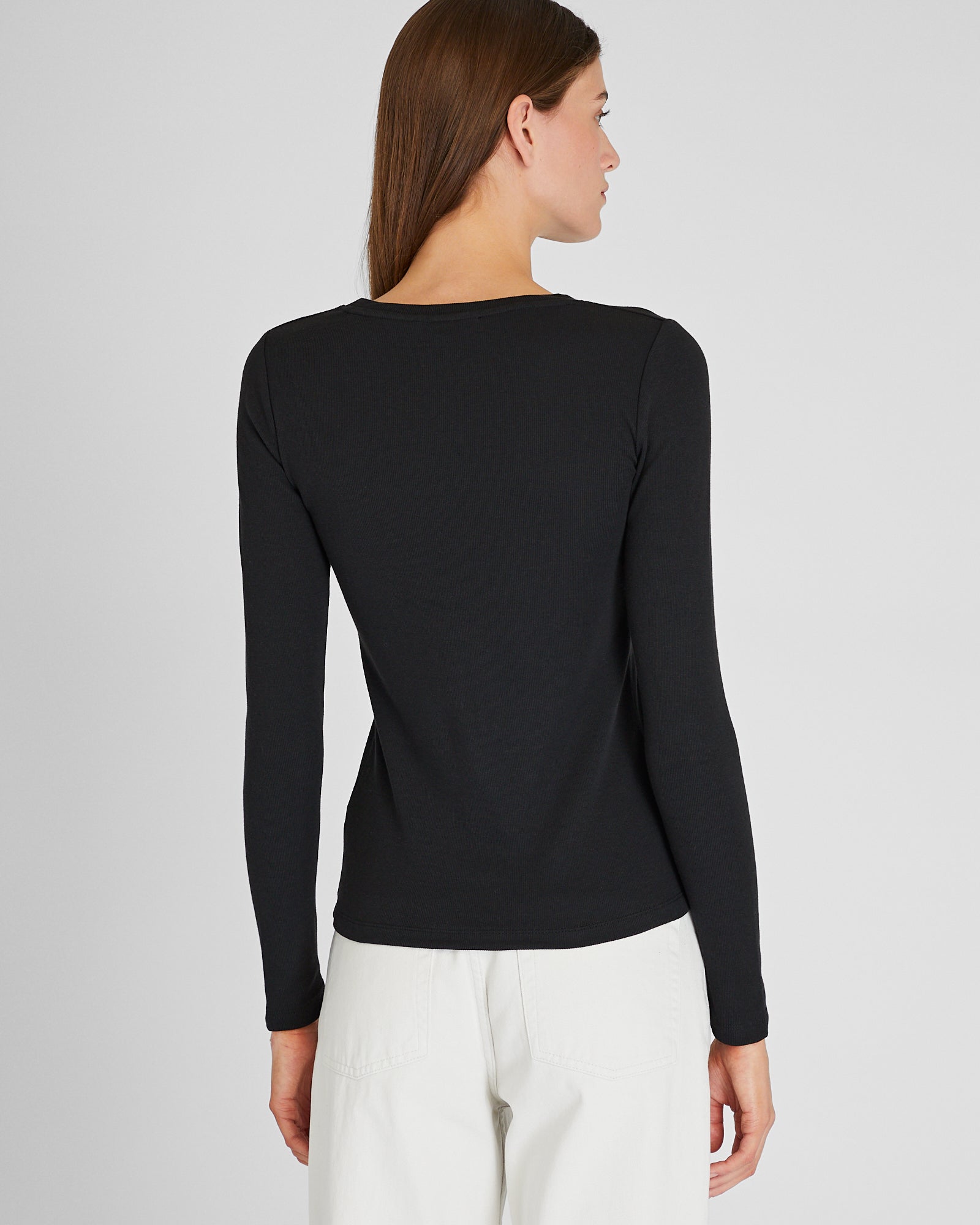 CLUB MONACO - T-shirt à manches longues Bowee - Noir