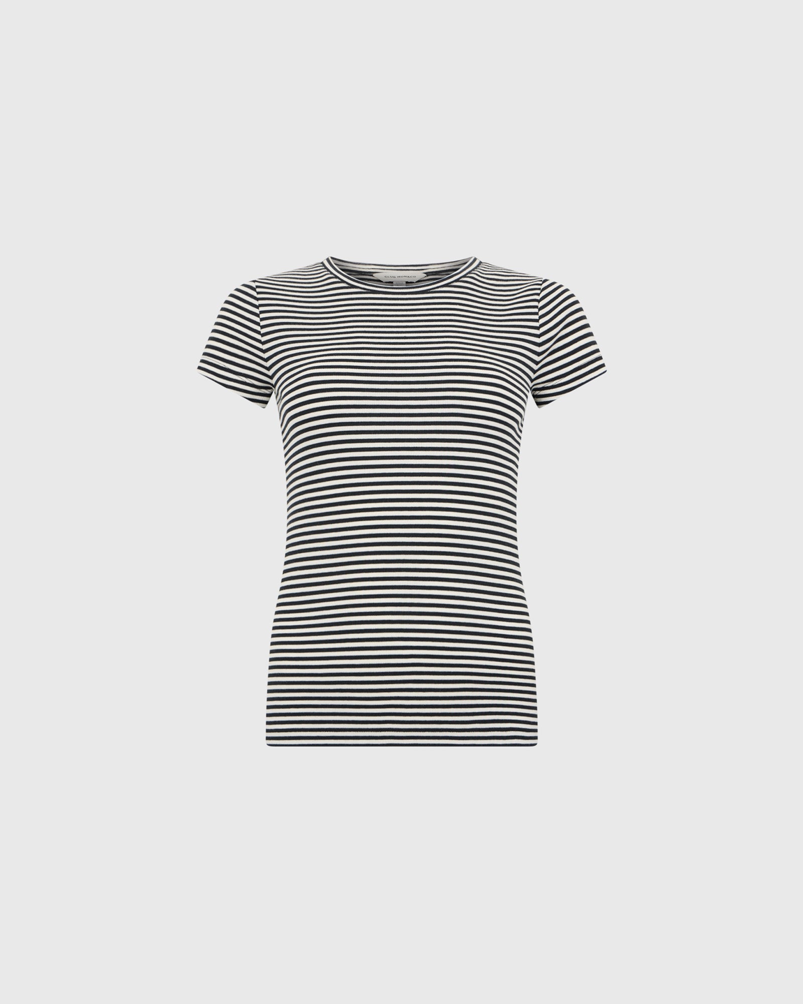 Club Monaco Corp, CA - Bowee Tee - White Base Stripe