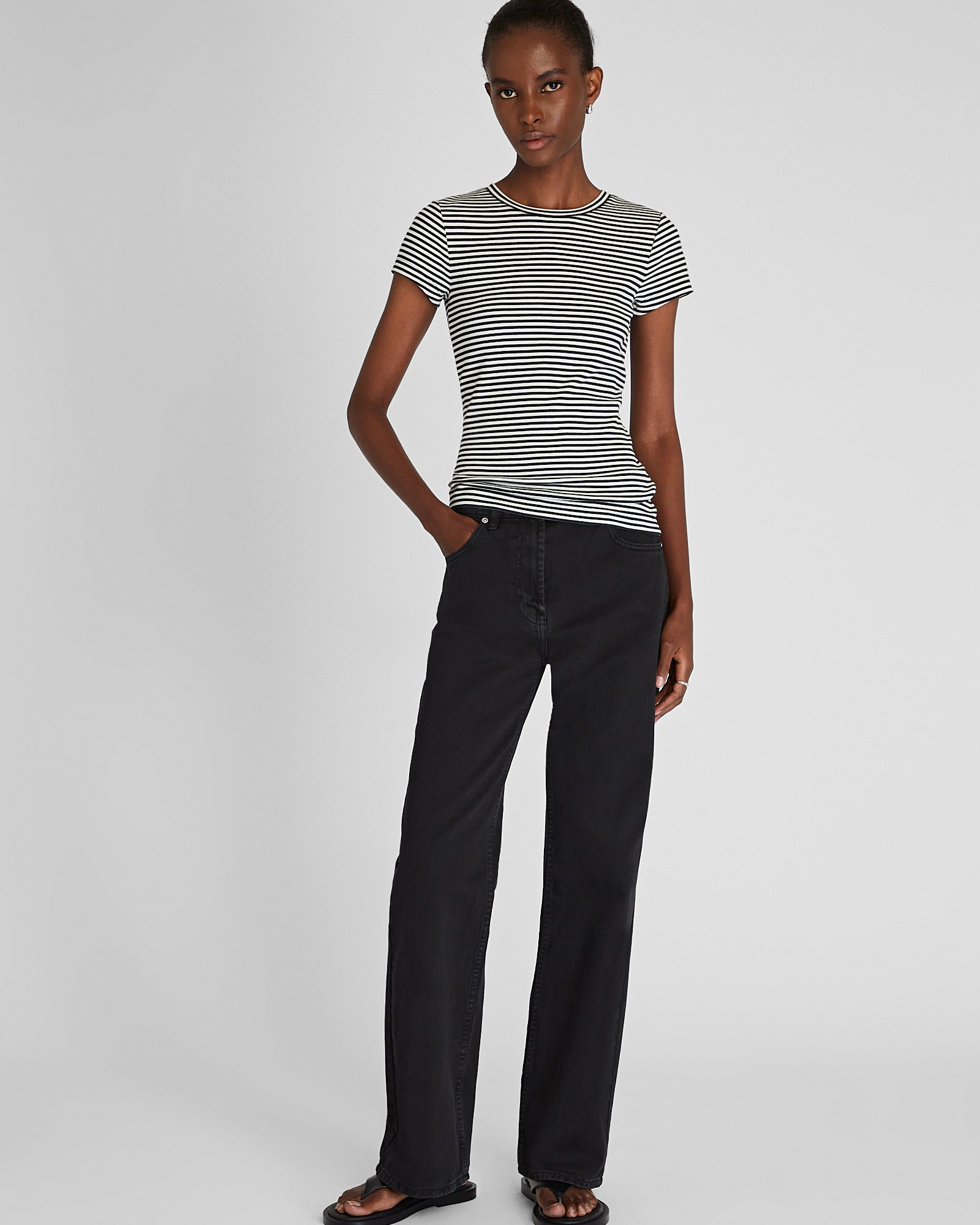 CLUB MONACO - Bowee Tee - Black