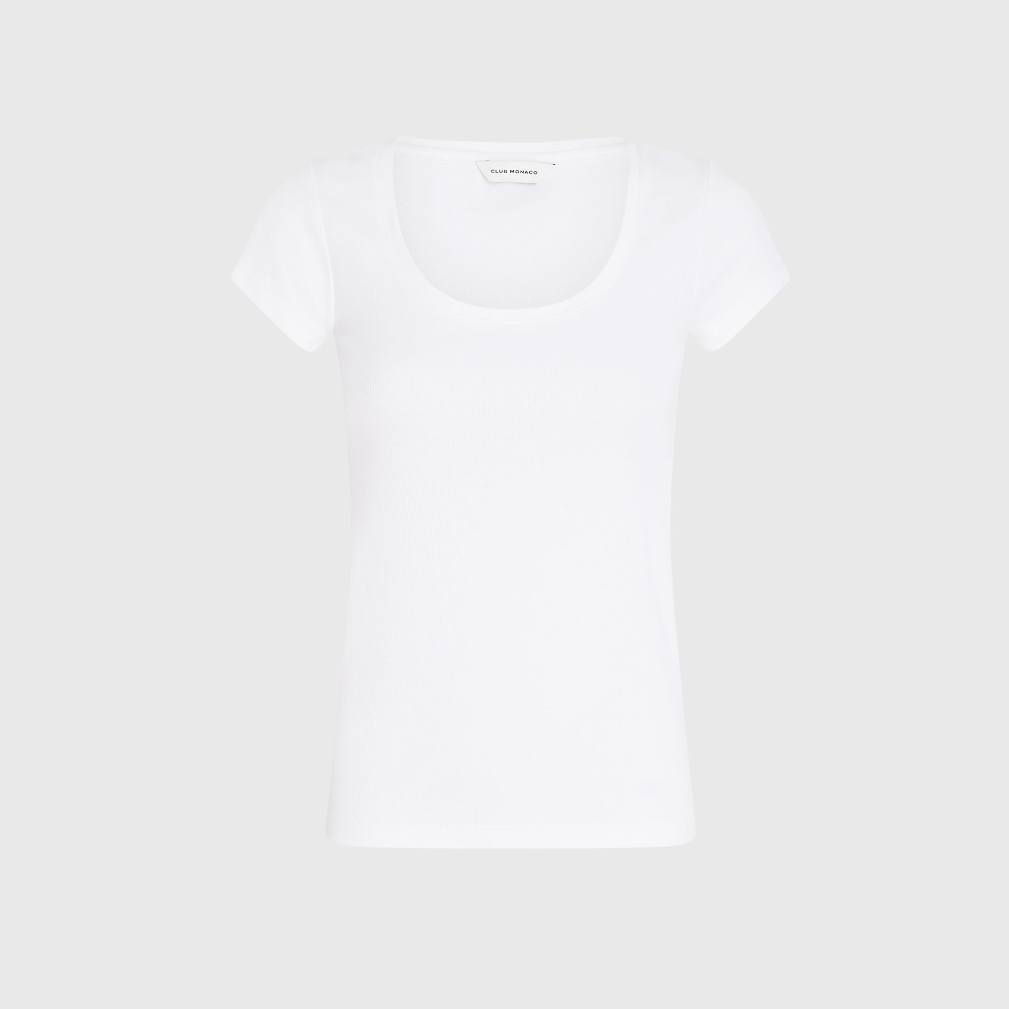 CLUB MONACO - Bowee Scoop Neck Tee - White