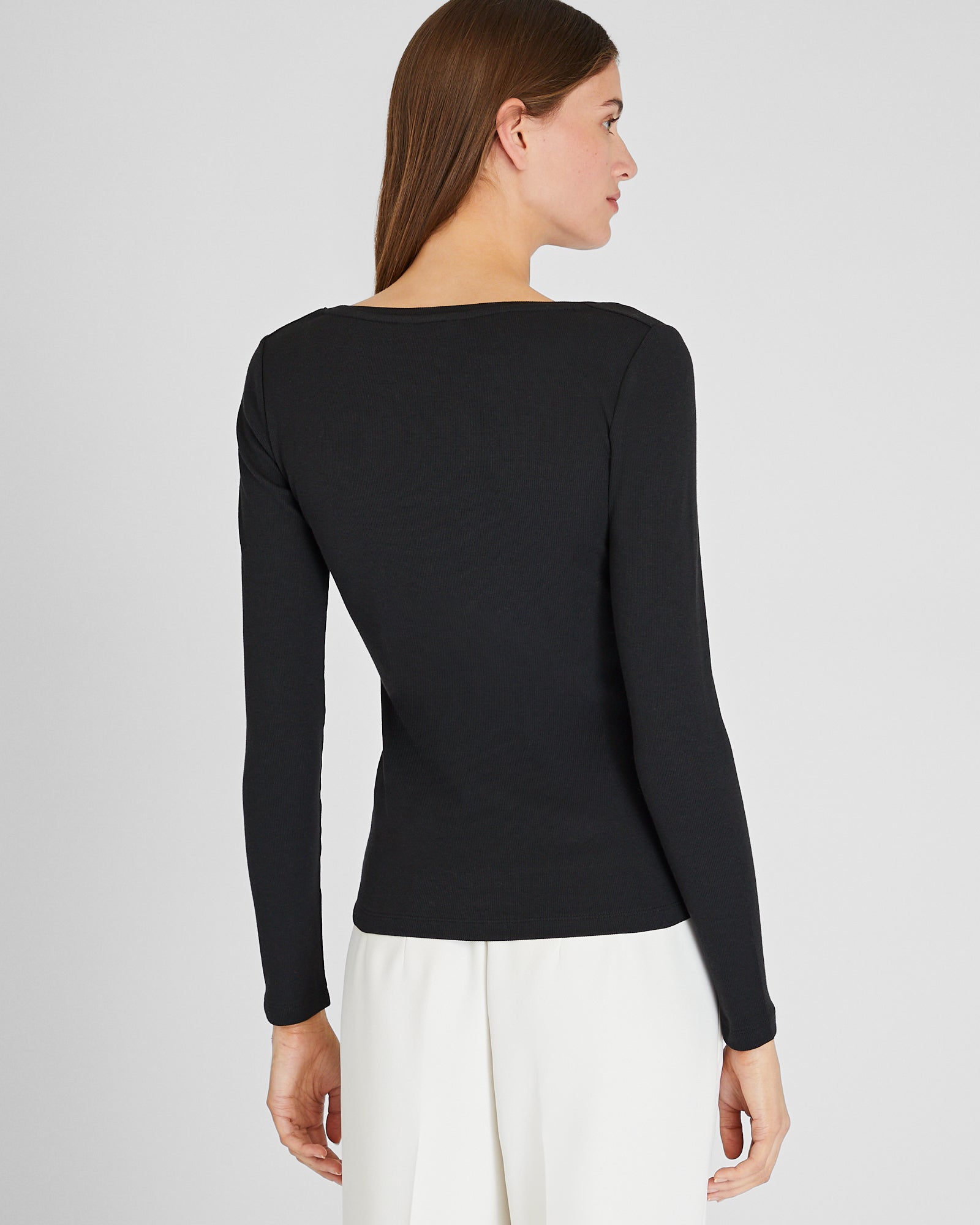 CLUB MONACO - T-shirt à manches longues Bowee - Noir