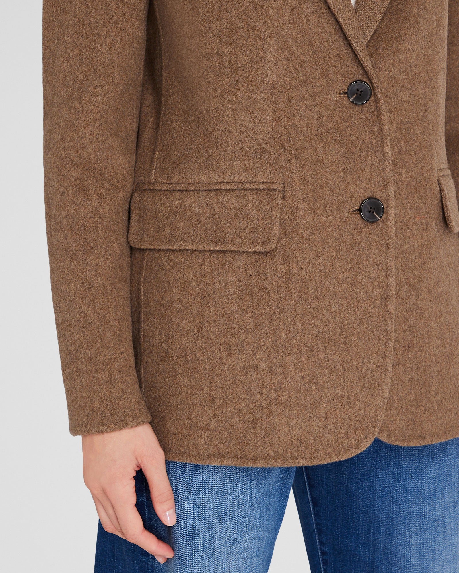 CLUB MONACO - Manteau Blazer Double Face - Taupe