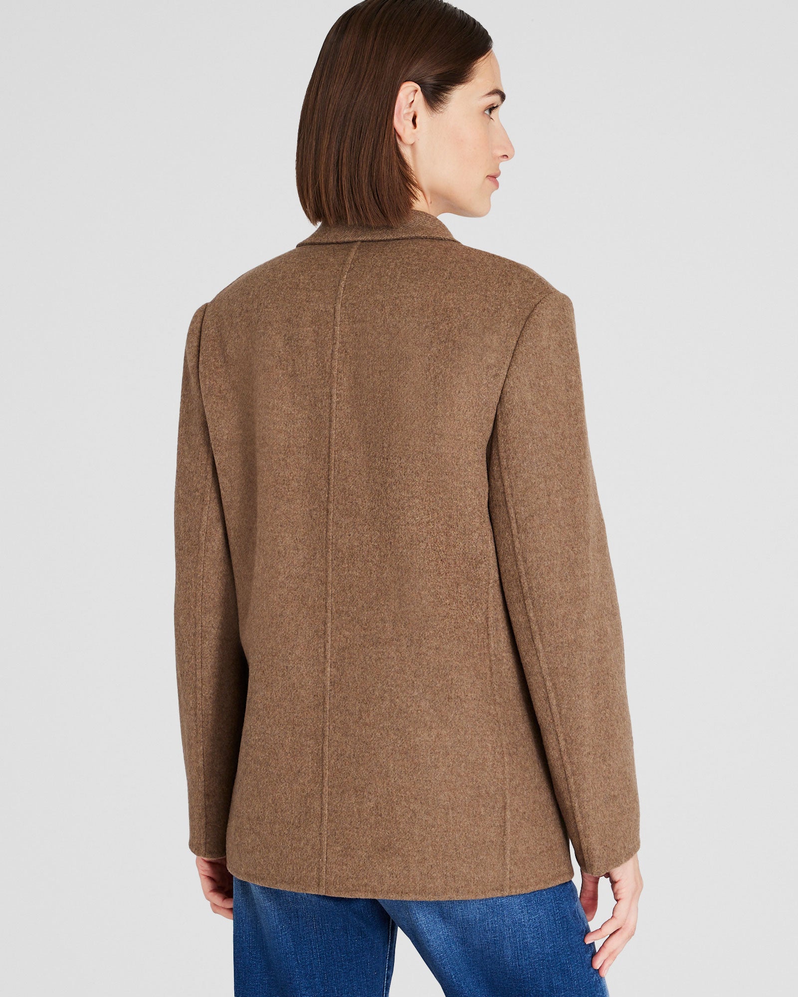 CLUB MONACO - Manteau Blazer Double Face - Taupe