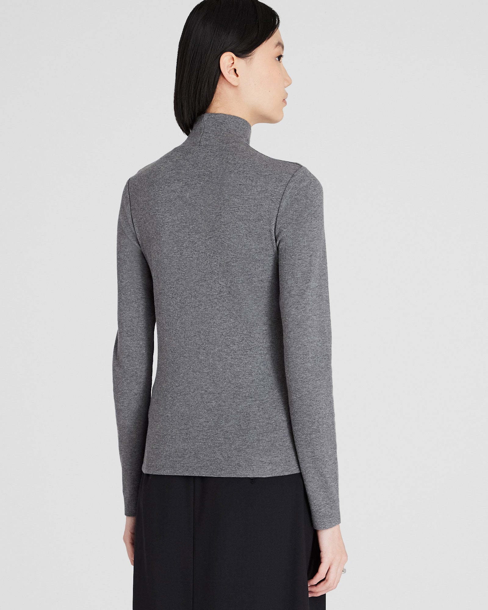 CLUB MONACO - Bowee Turtleneck - Medium Heather Grey