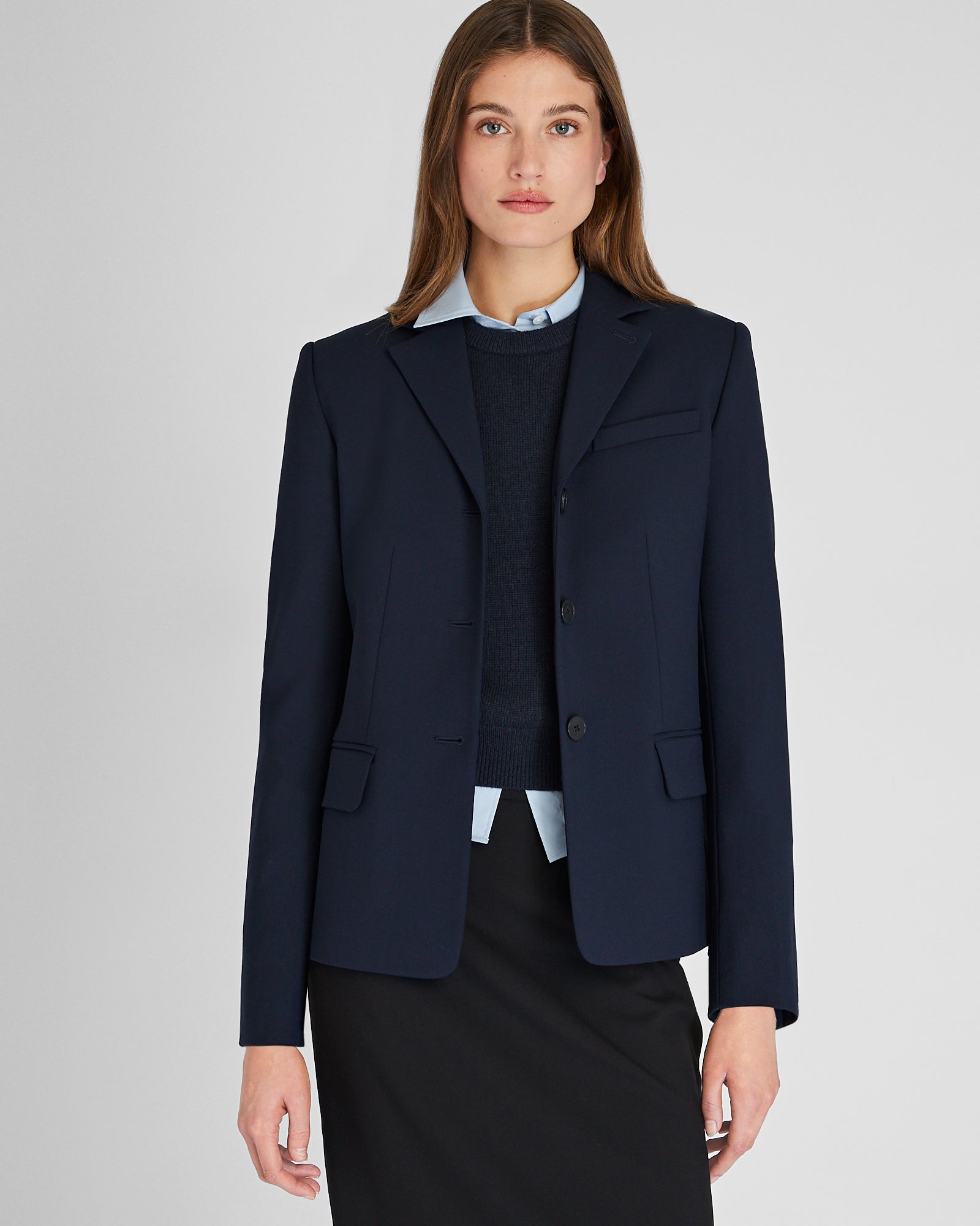 CLUB MONACO - 3-Button Blazer - Navy