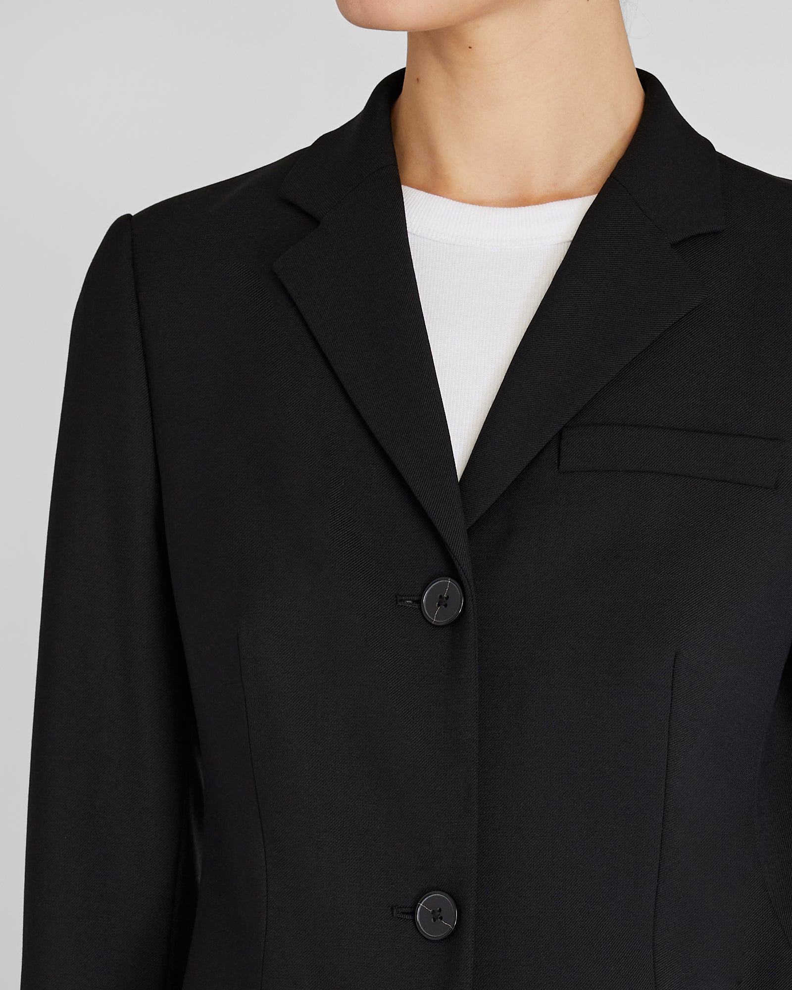 CLUB MONACO - Lightweight Borrem Crombie Coat - Noir