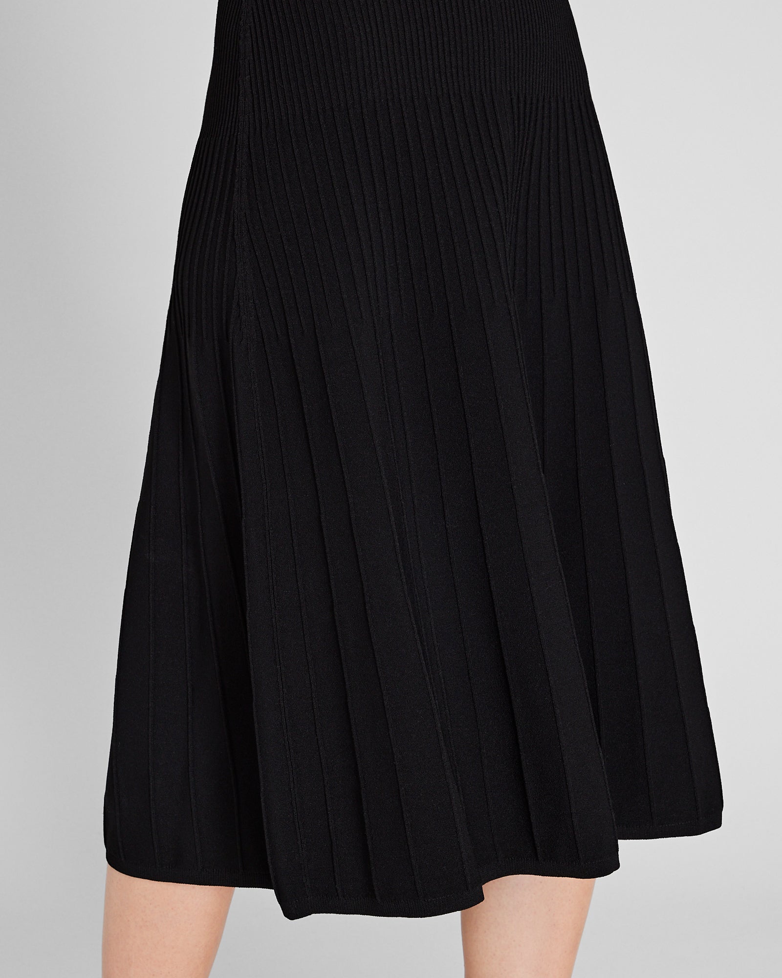 CLUB MONACO - Robe mi-longue à col Johnny - Noir