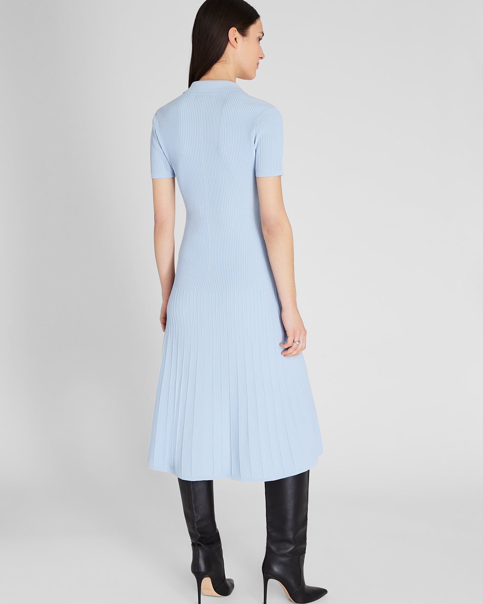 CLUB MONACO - Johnny Collar Midi Dress - Sky Light