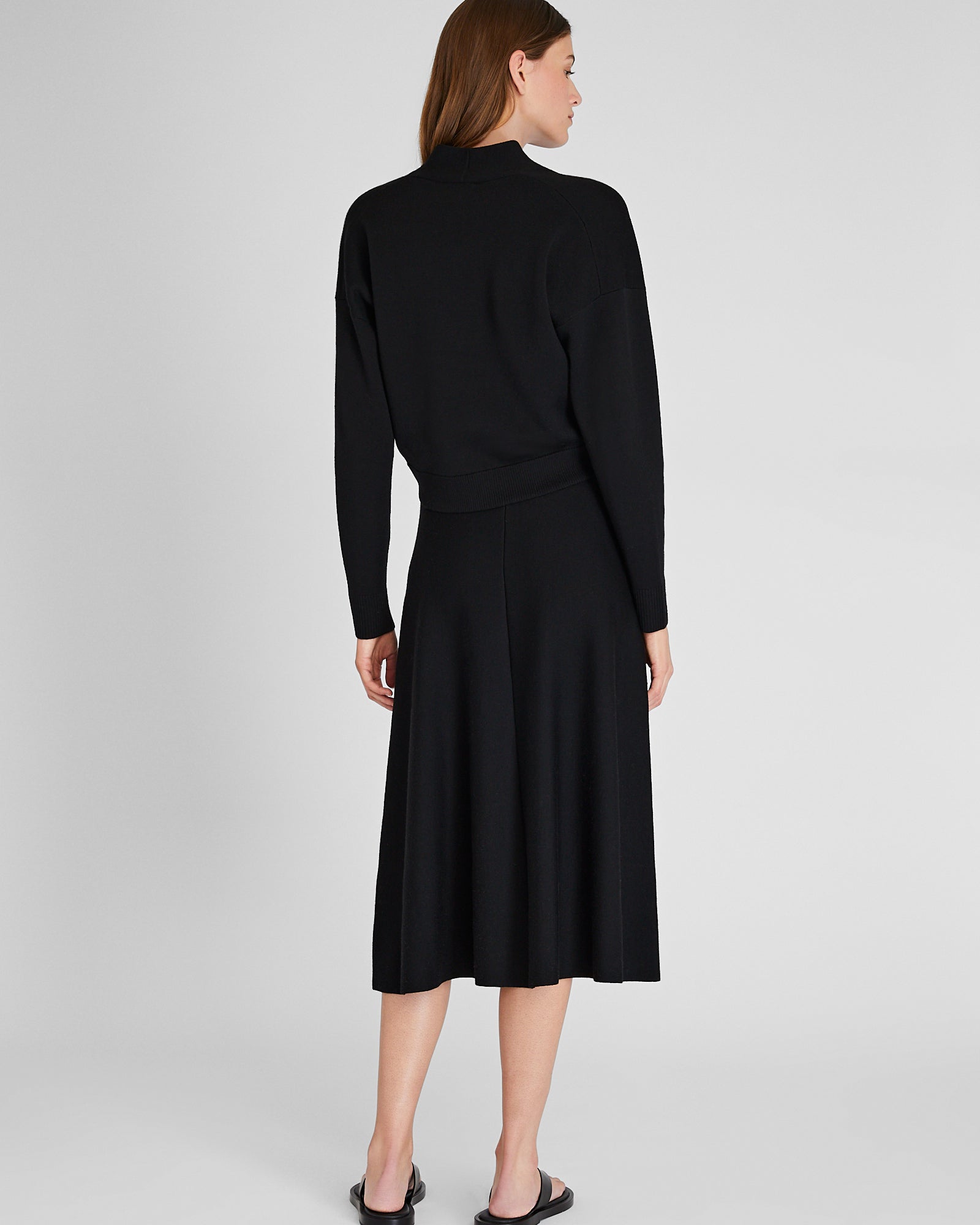 CLUB MONACO - Midi Sweater Skirt - Black