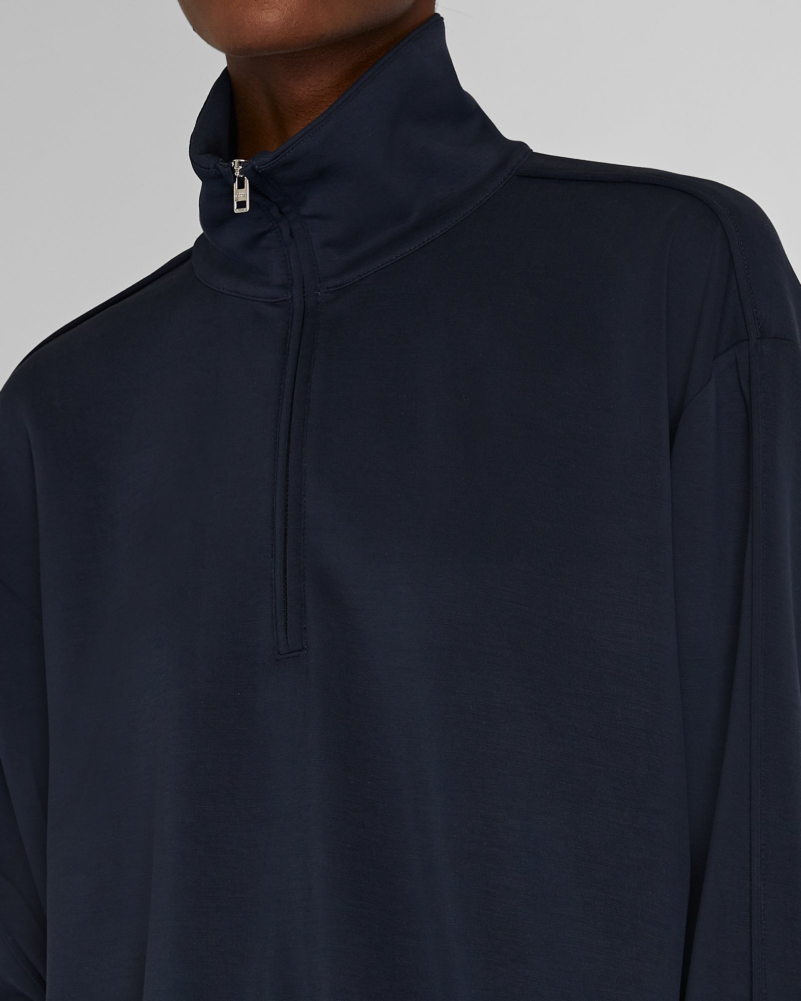 CLUB MONACO - Scuba Half-Zip Sweater - Twilight Navy