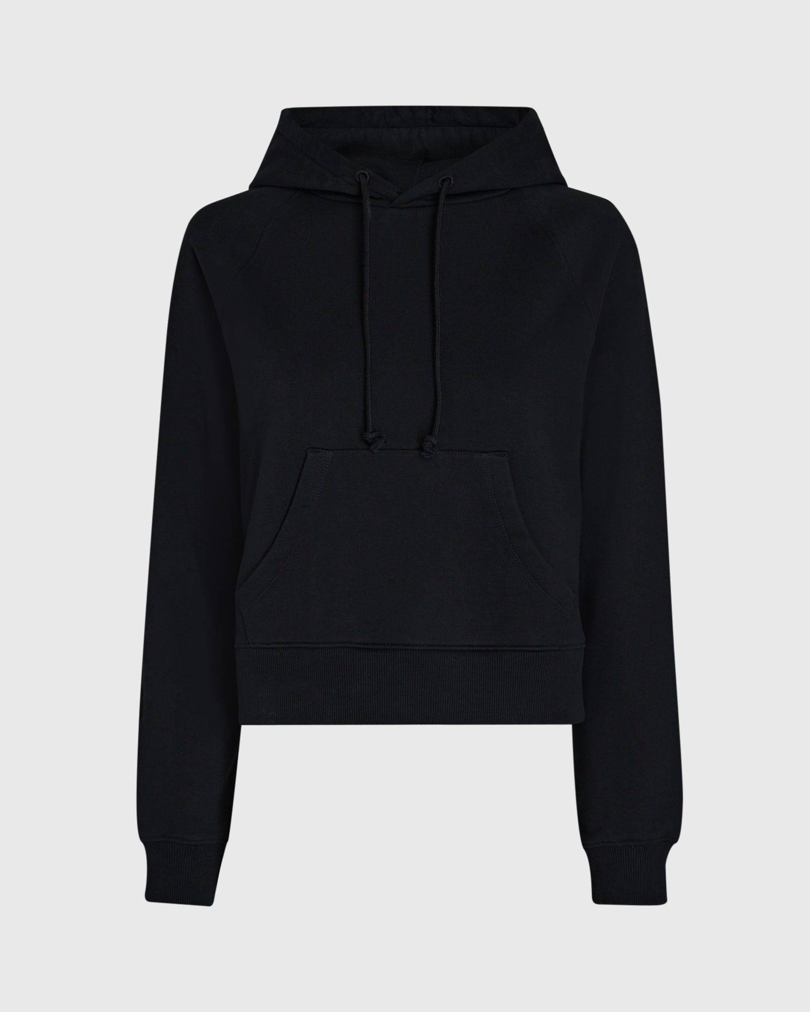 CLUB MONACO - Piece-Dyed Loop Back Terry Hoodie - Black