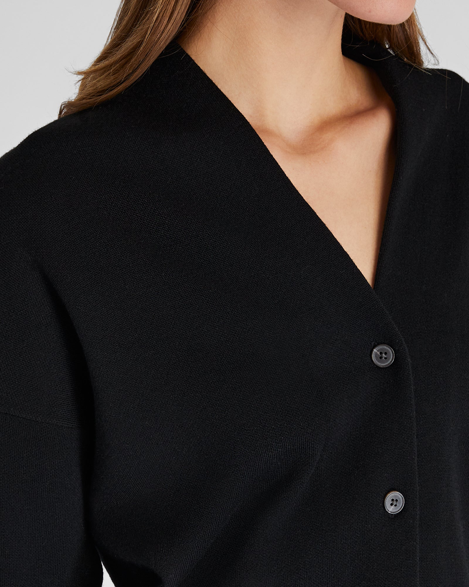 CLUB MONACO - Merino Relaxed Cardigan - Black
