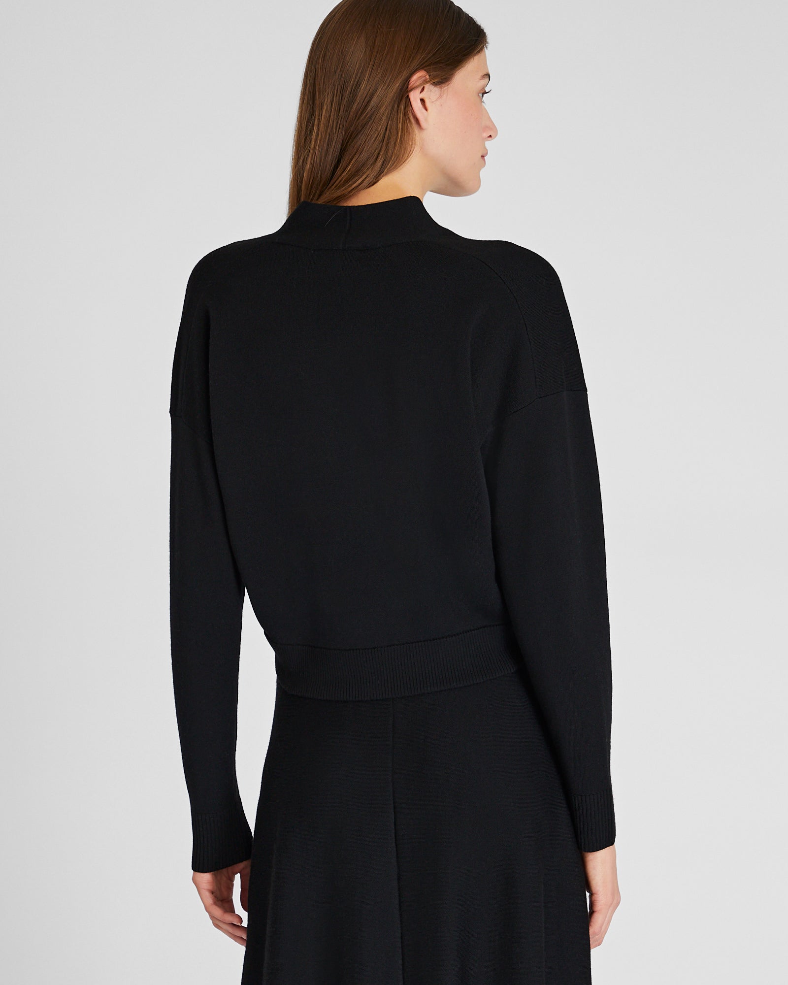 CLUB MONACO - Merino Relaxed Cardigan - Black