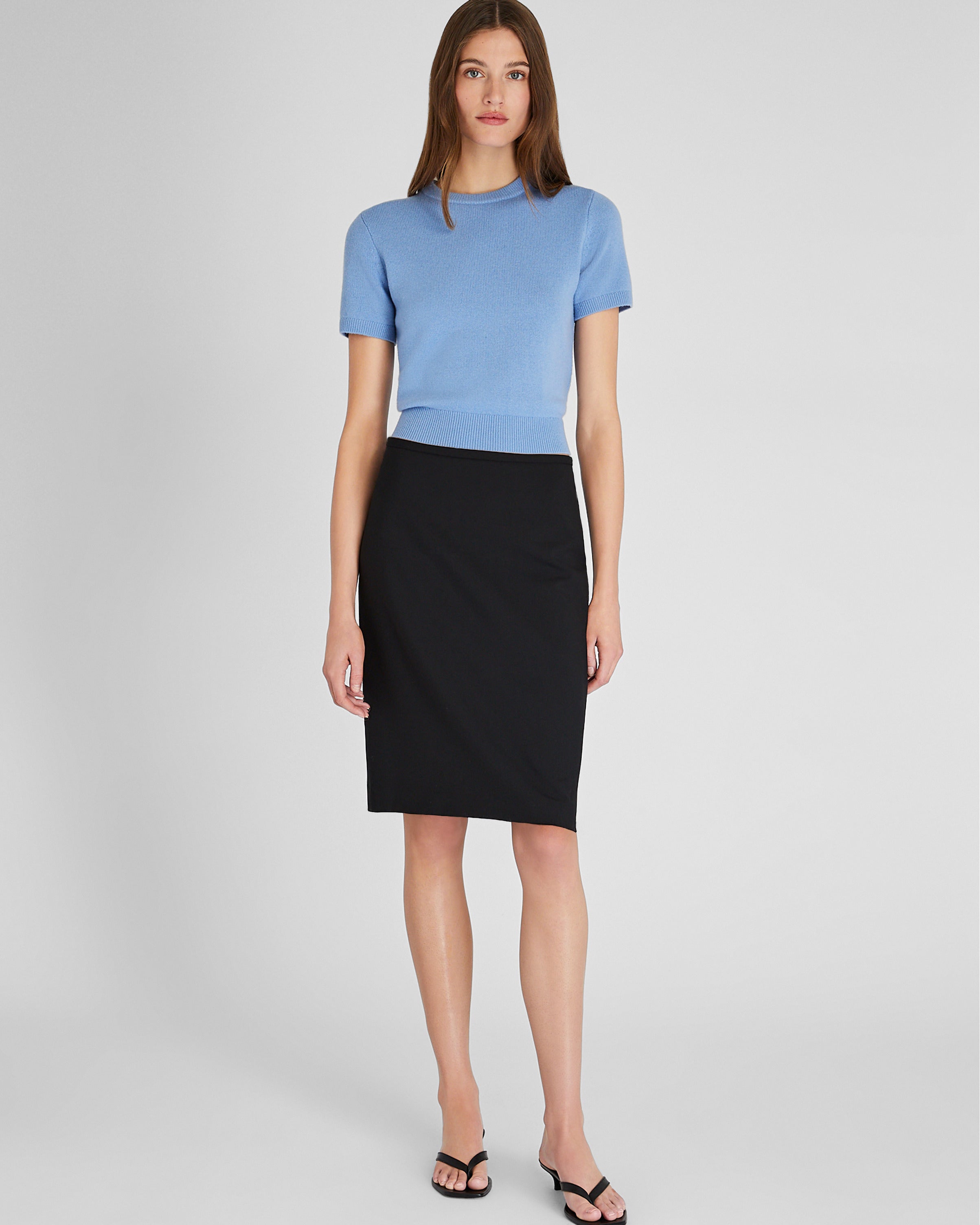 CLUB MONACO - Jupe crayon Borrem - Noir