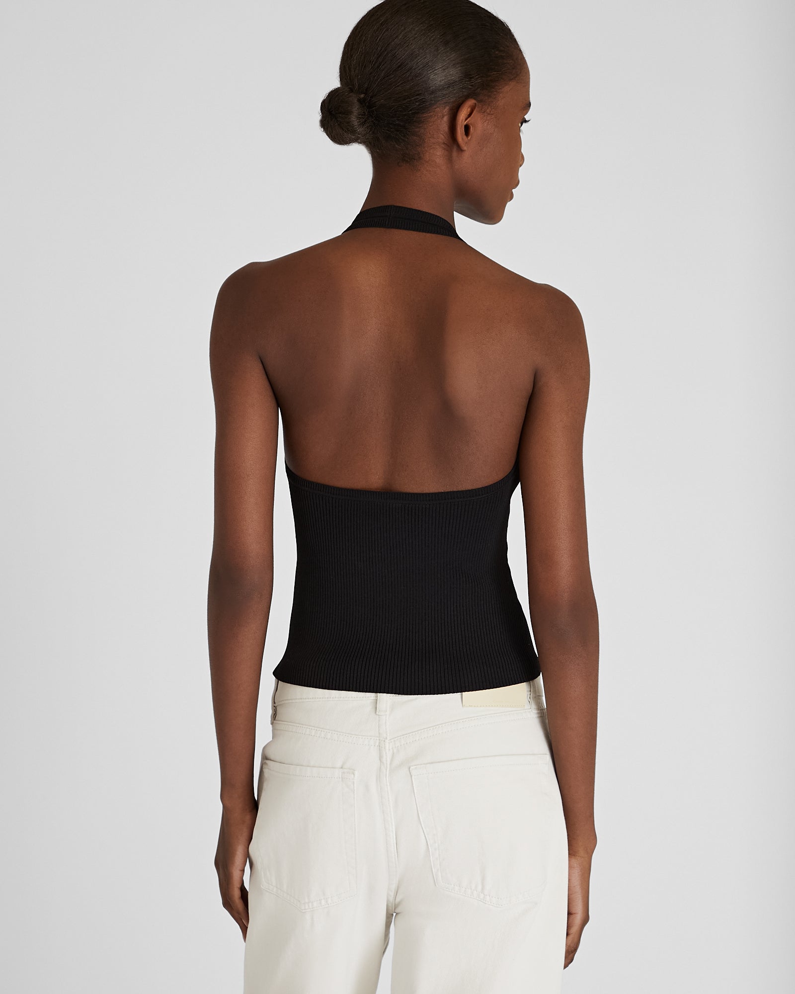 CLUB MONACO - Halter Sweater Tank - Black