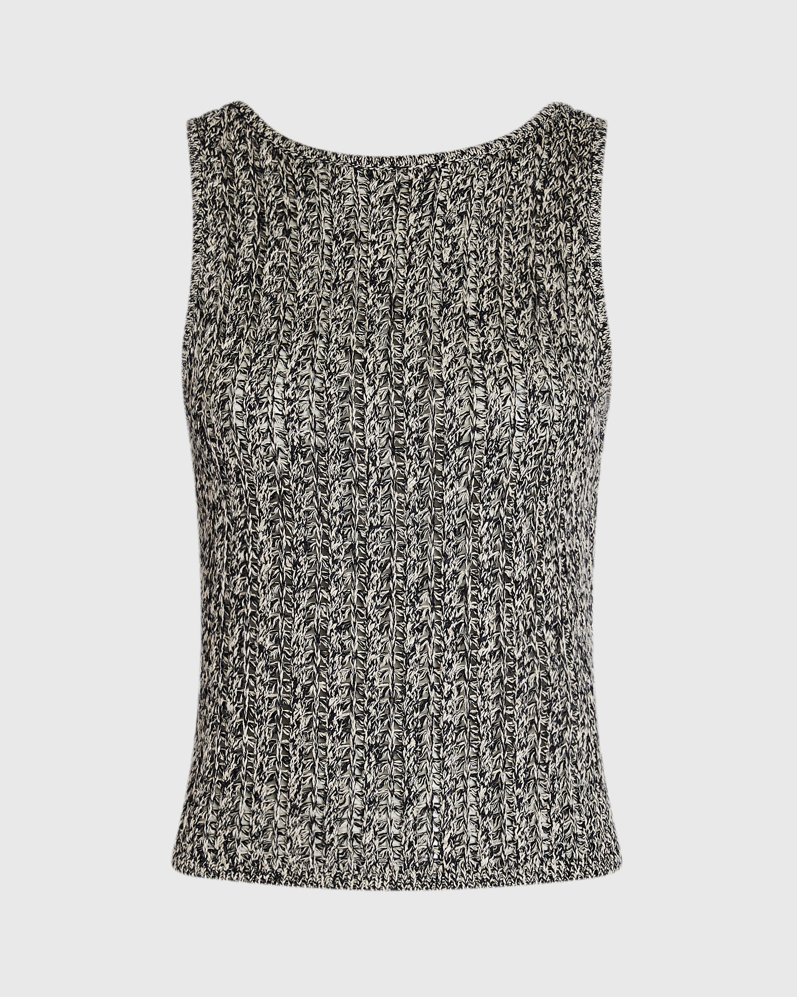 CLUB MONACO - Linen Blend Sweater Tank - Black