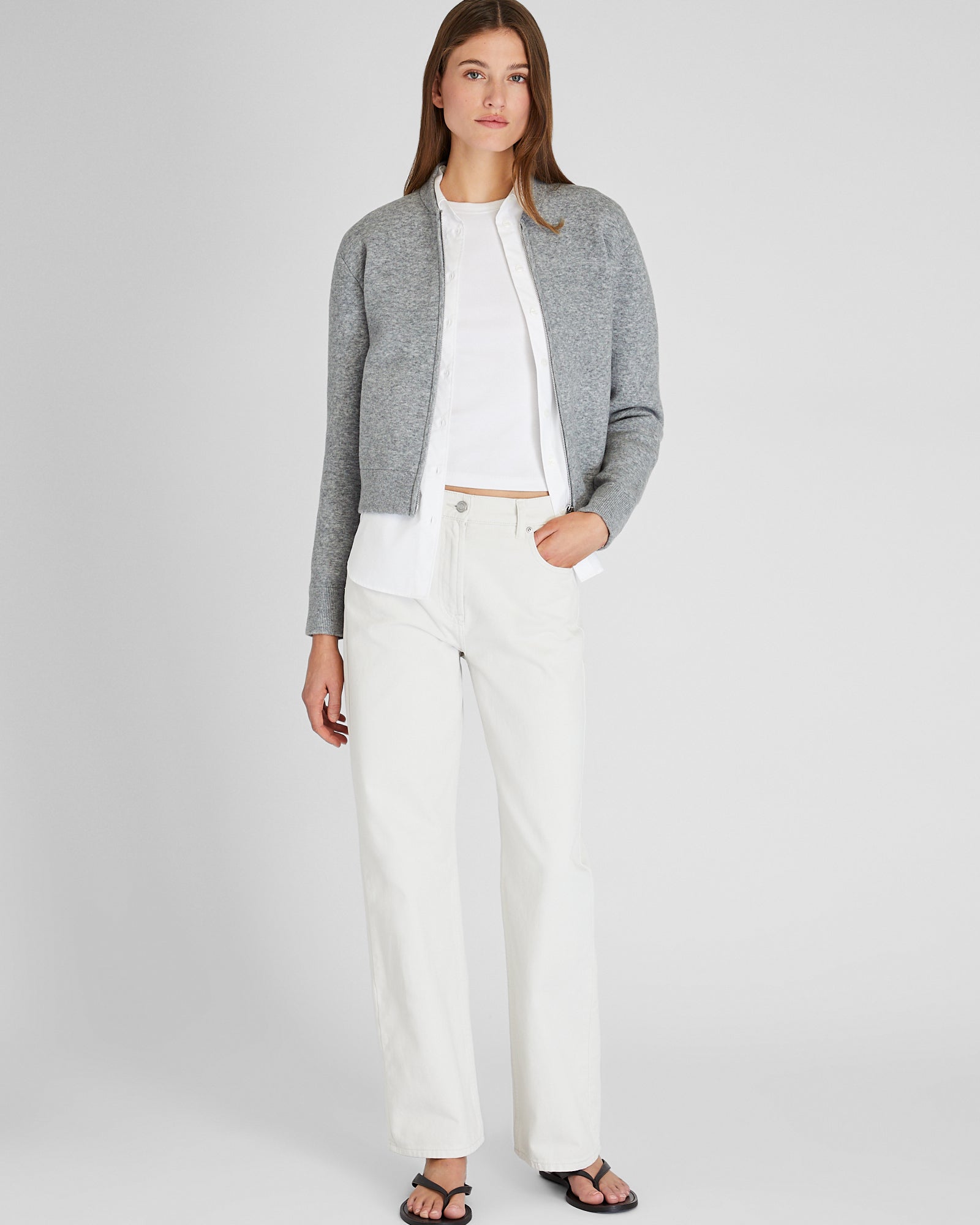 CLUB MONACO - Straight Leg Cotton Twill Pant - Off White