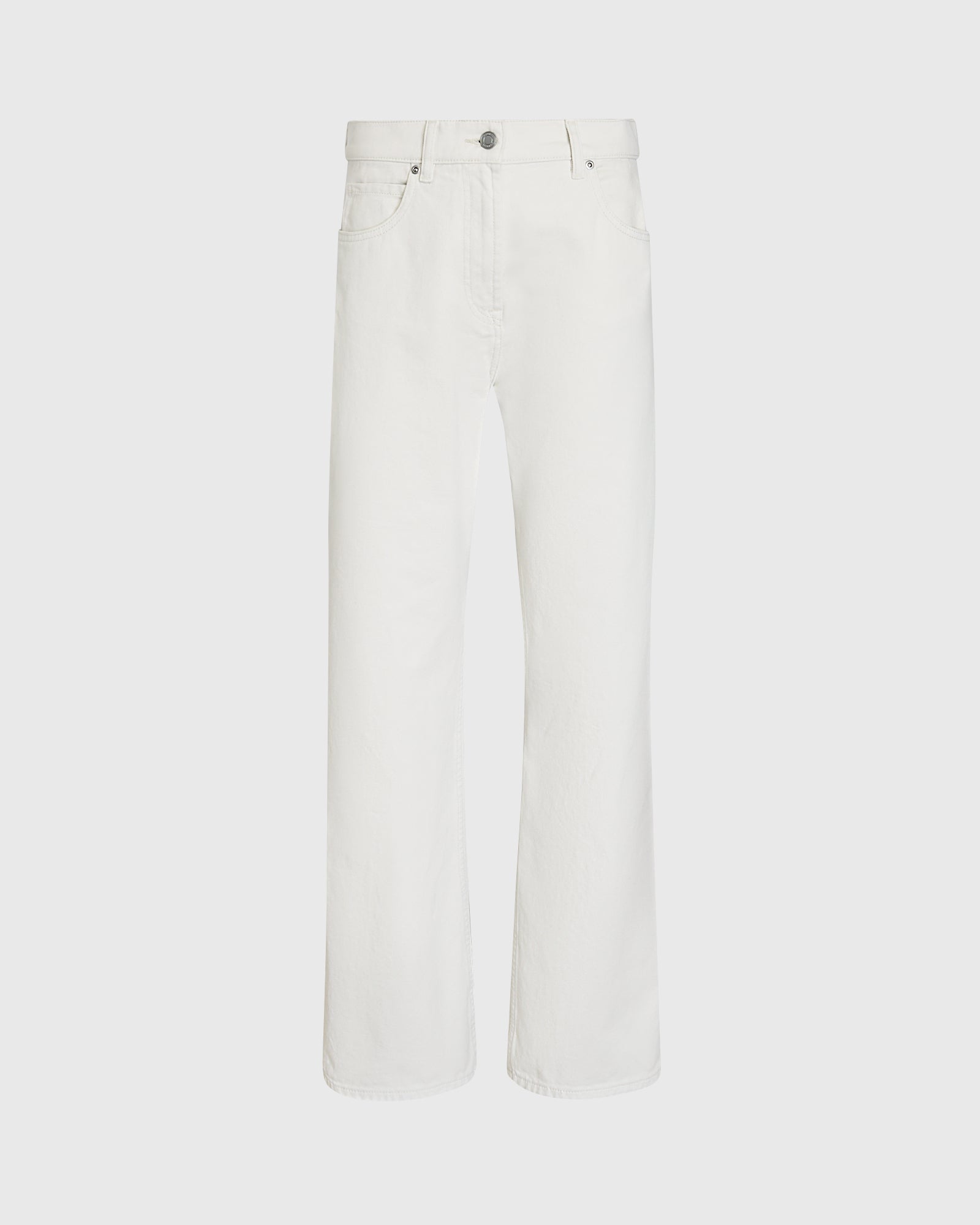 CLUB MONACO - Pantalon en sergé de coton à jambe droite - Blanc Cassé