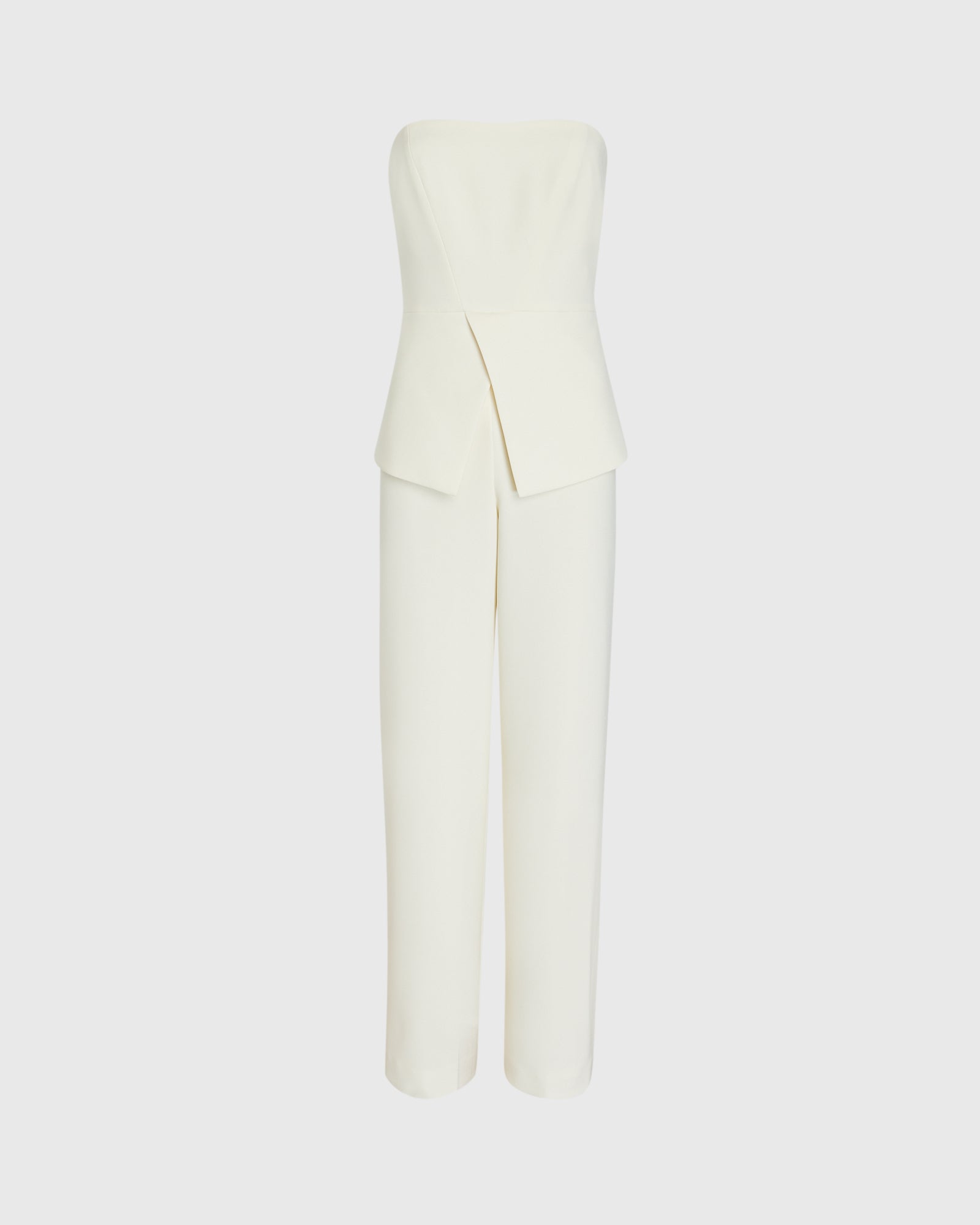 CLUB MONACO - Strapless Bustier Jumpsuit - Cream