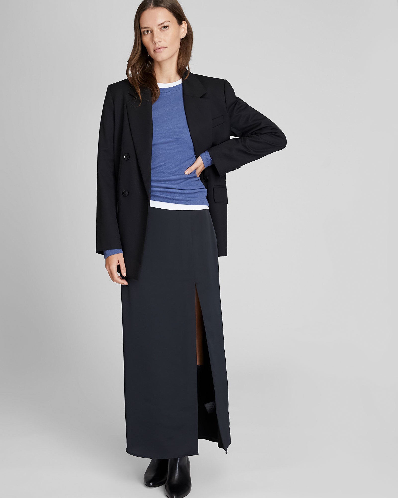 CLUB MONACO - Carolena Top - Soot Black