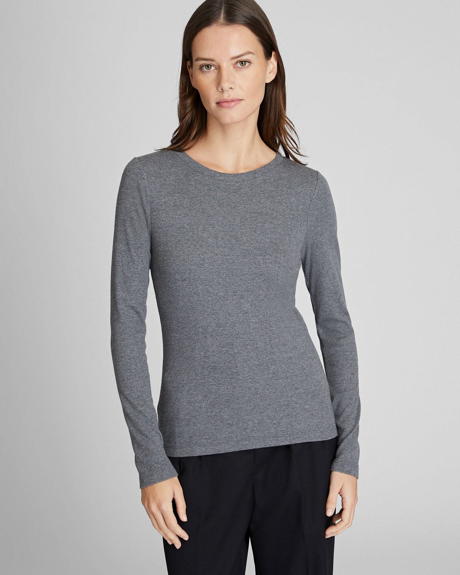 CLUB MONACO - Carolena Top - Dark Heather