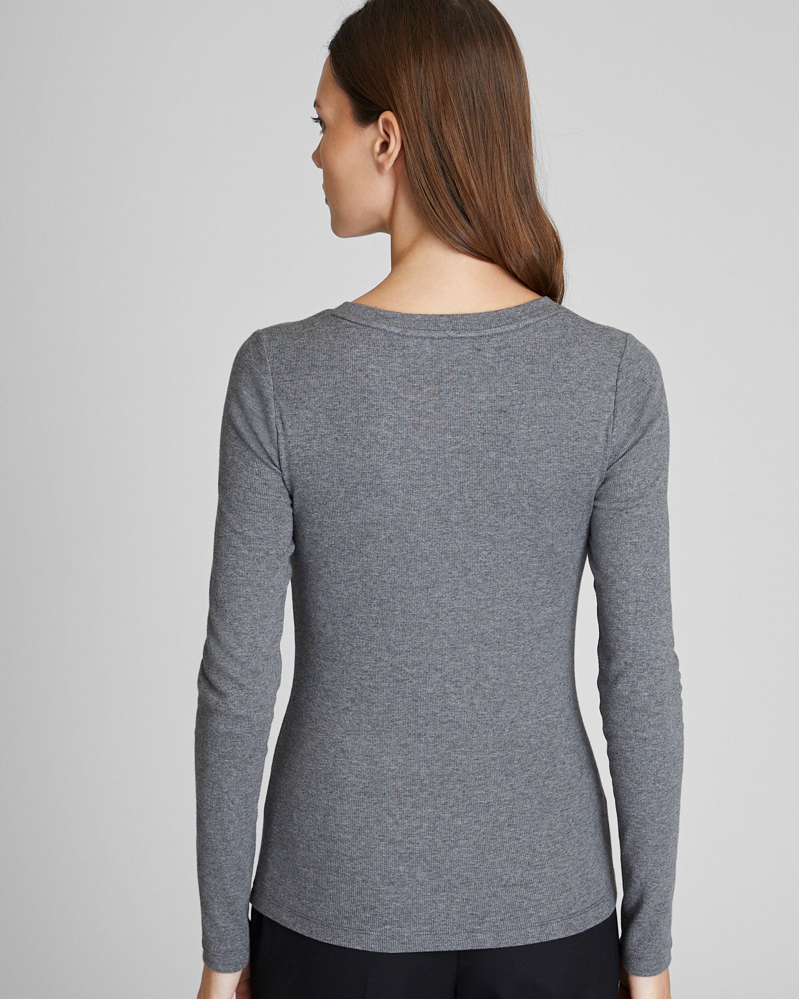 CLUB MONACO - Carolena Top - Dark Heather