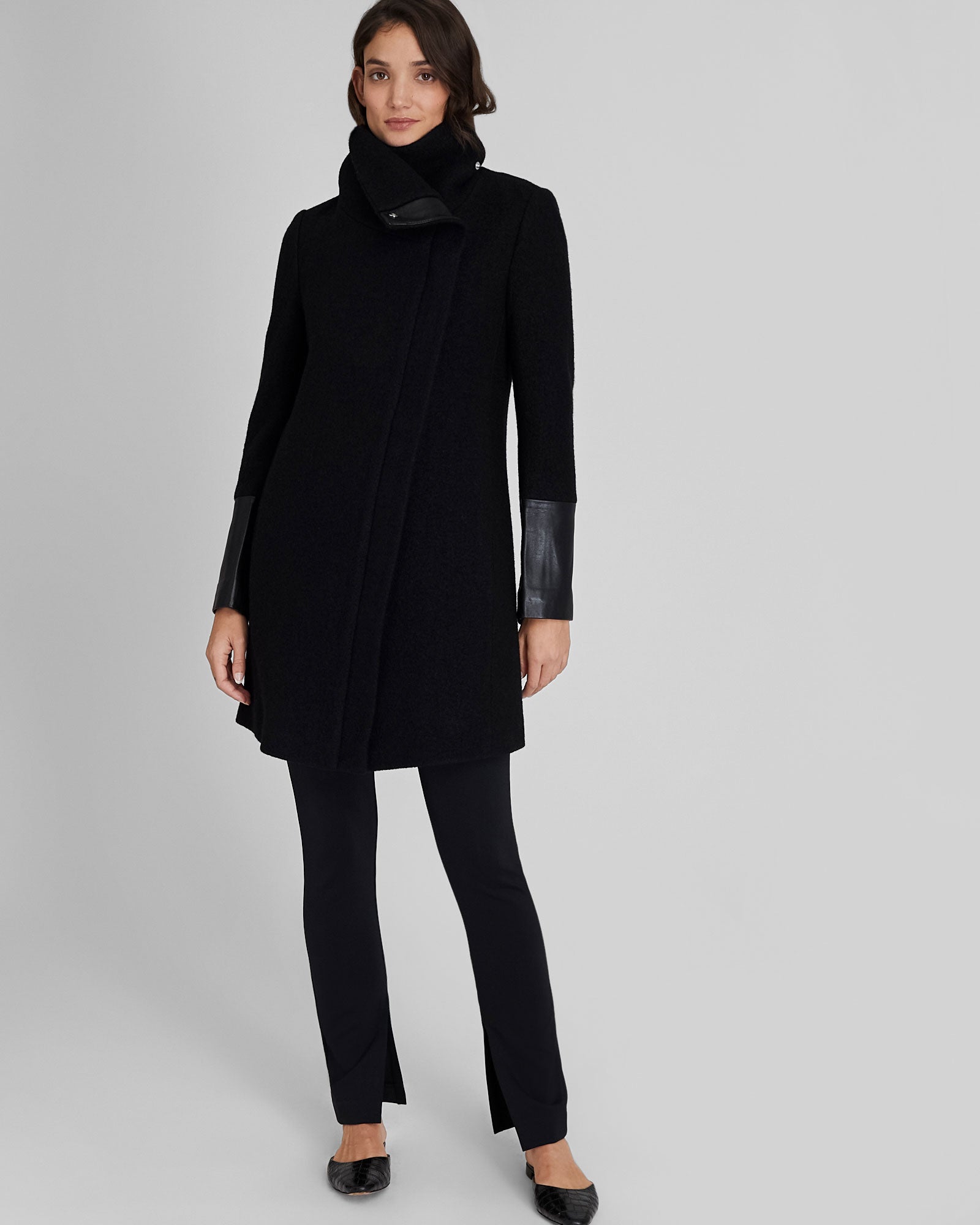 CLUB MONACO - Manteau Halli - Noir