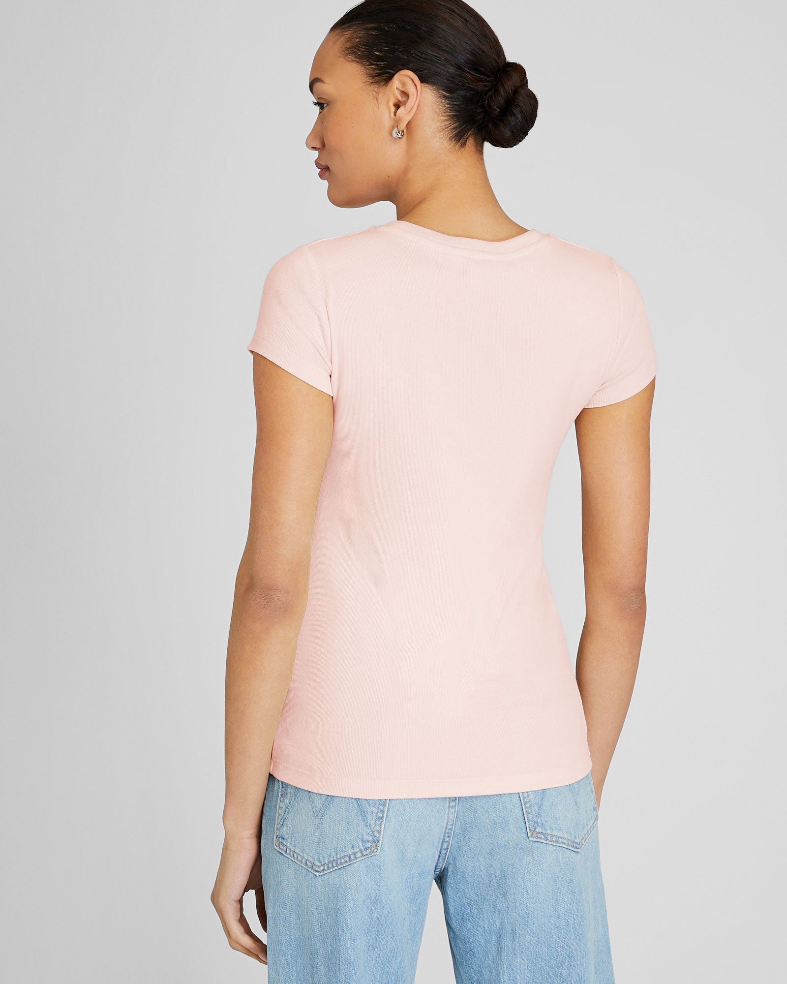 CLUB MONACO - T-shirt Bowee - Rose Pâle