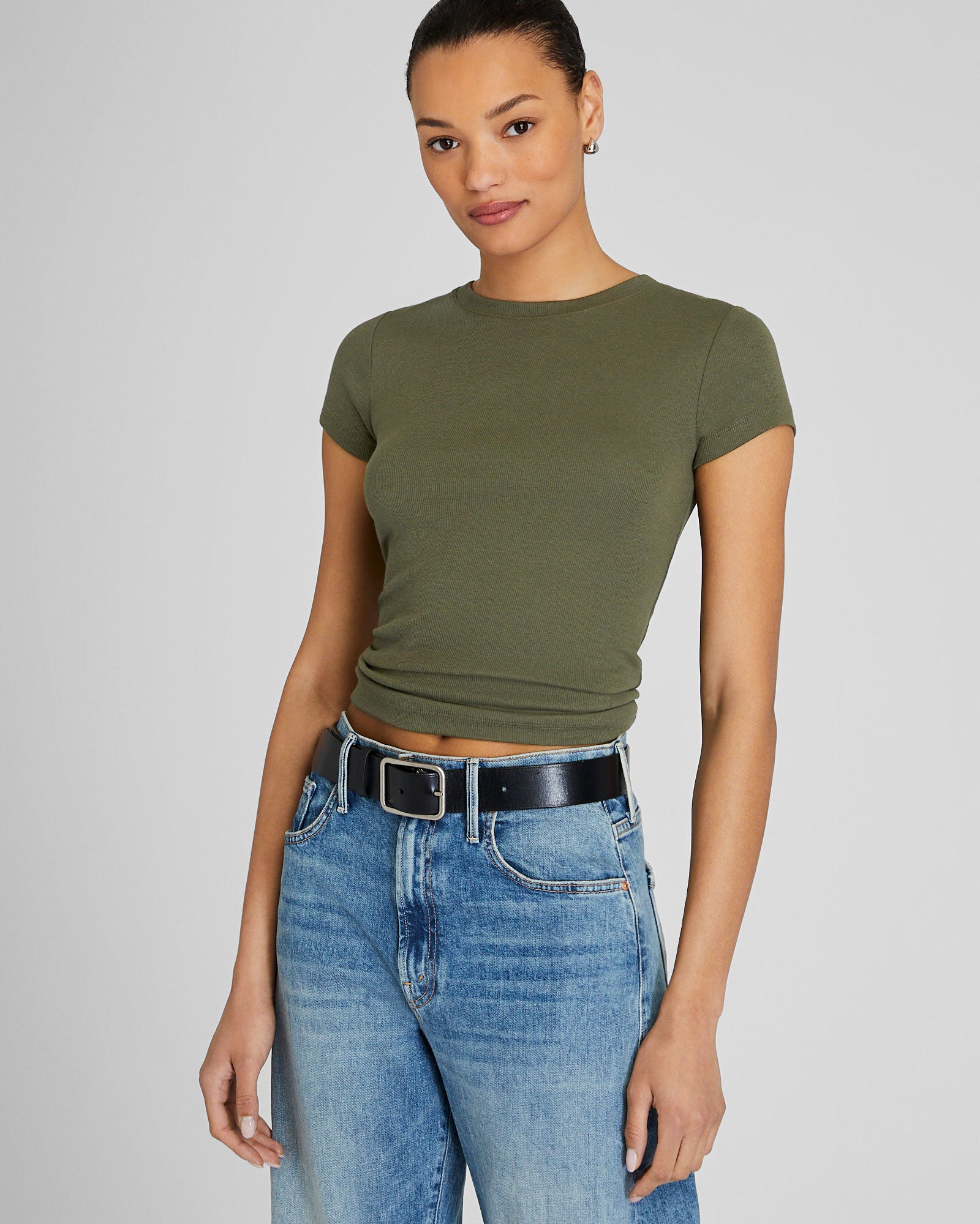 CLUB MONACO - T-shirt Bowee - Olive