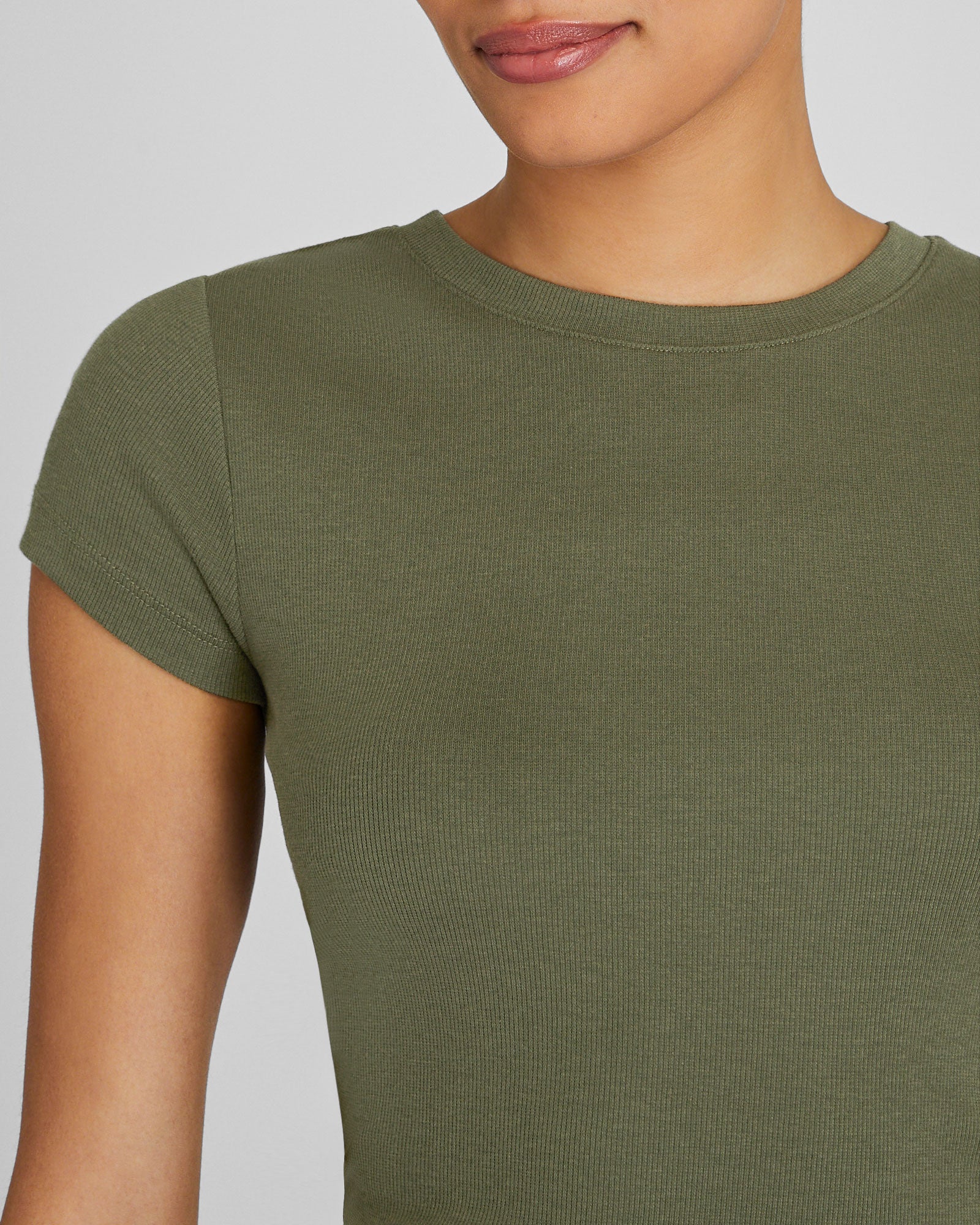 CLUB MONACO - Bowee Tee - Olive