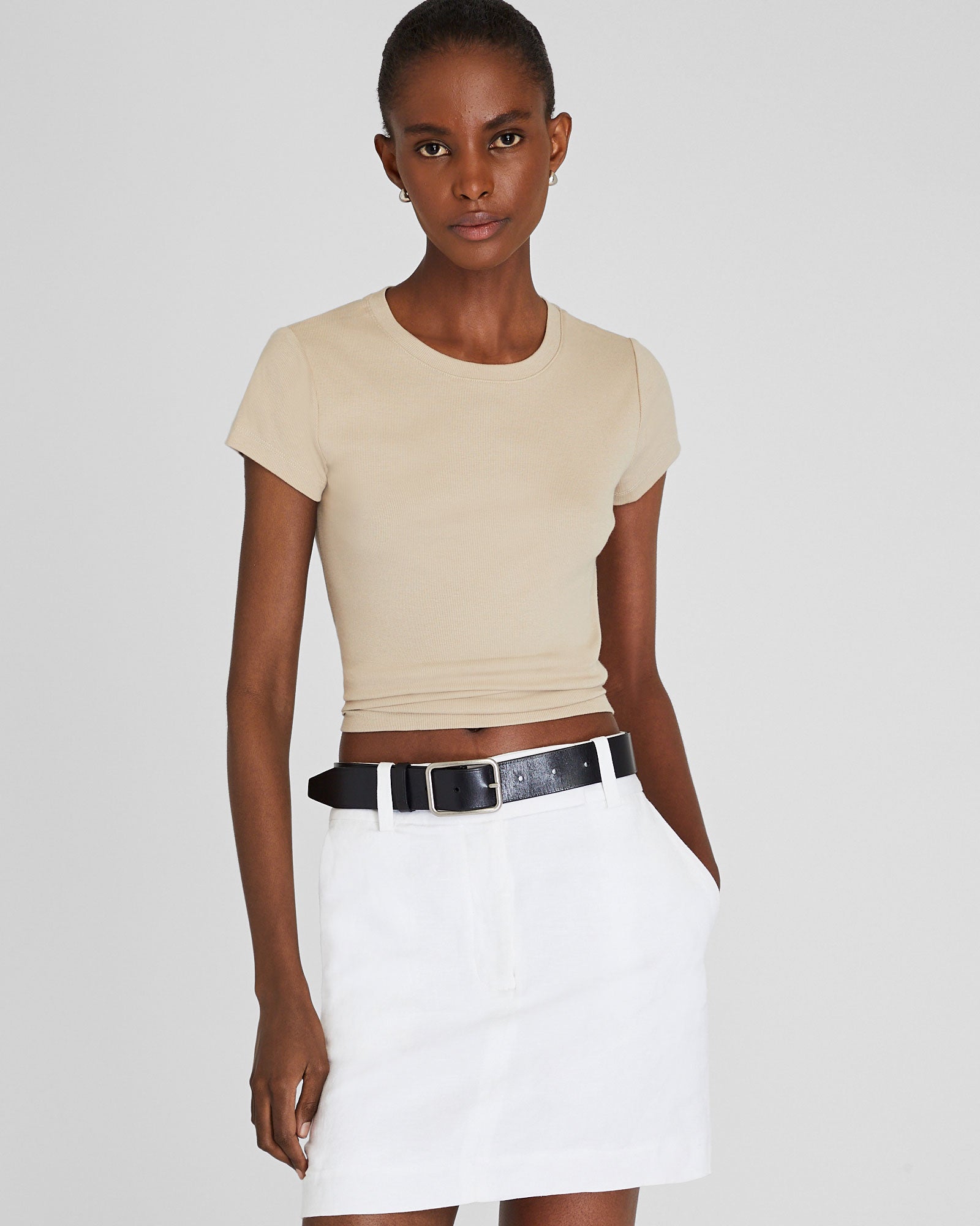 CLUB MONACO - T-shirt Bowee - Taupe