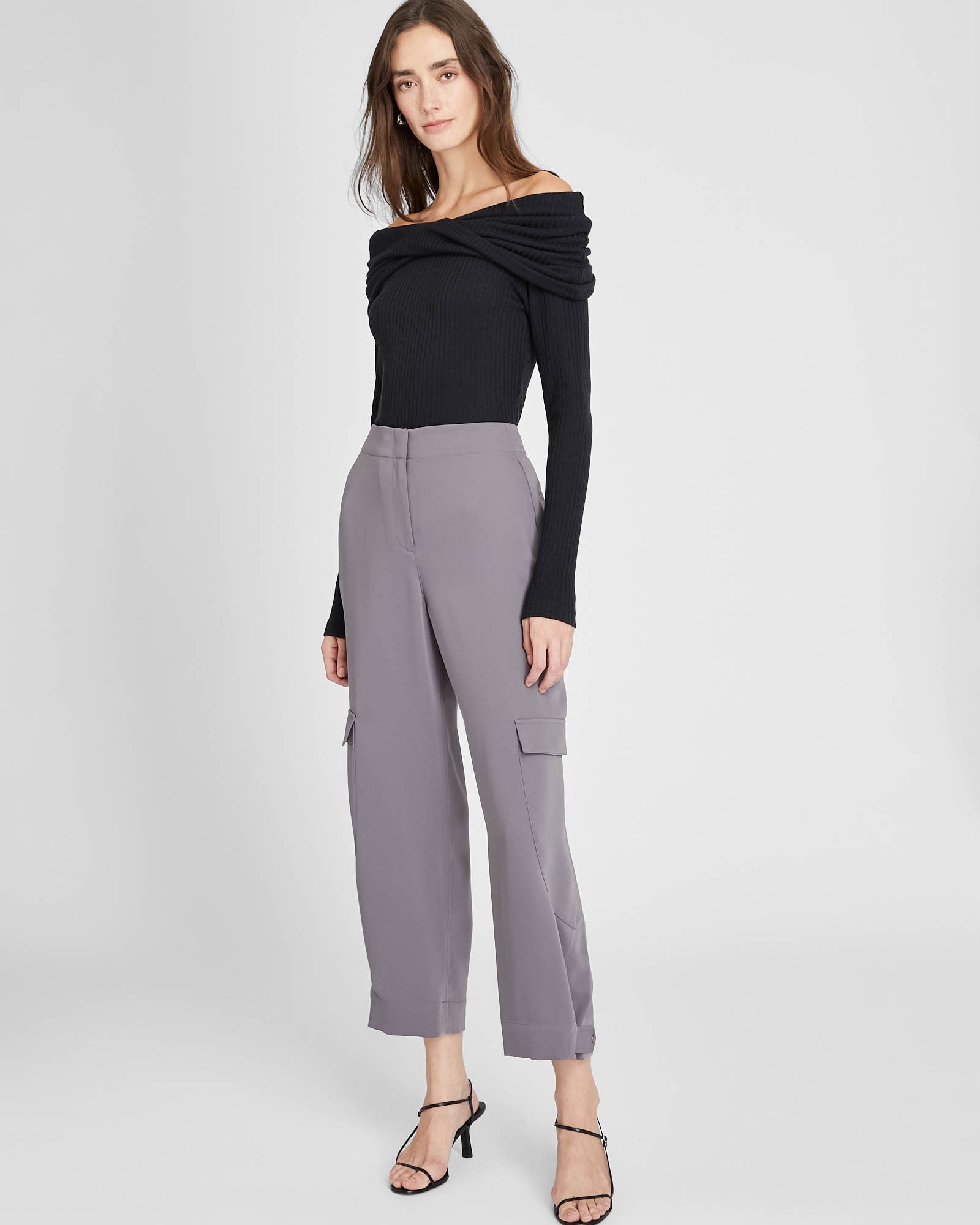 CLUB MONACO - Curved Seam Cargo Pant - Dark Purple