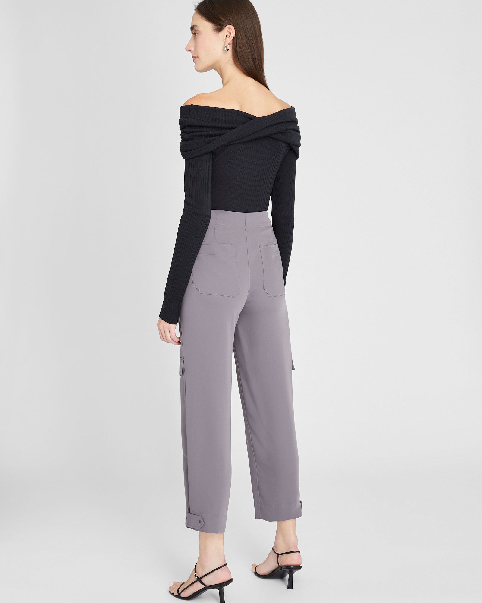 CLUB MONACO - Curved Seam Cargo Pant - Dark Purple