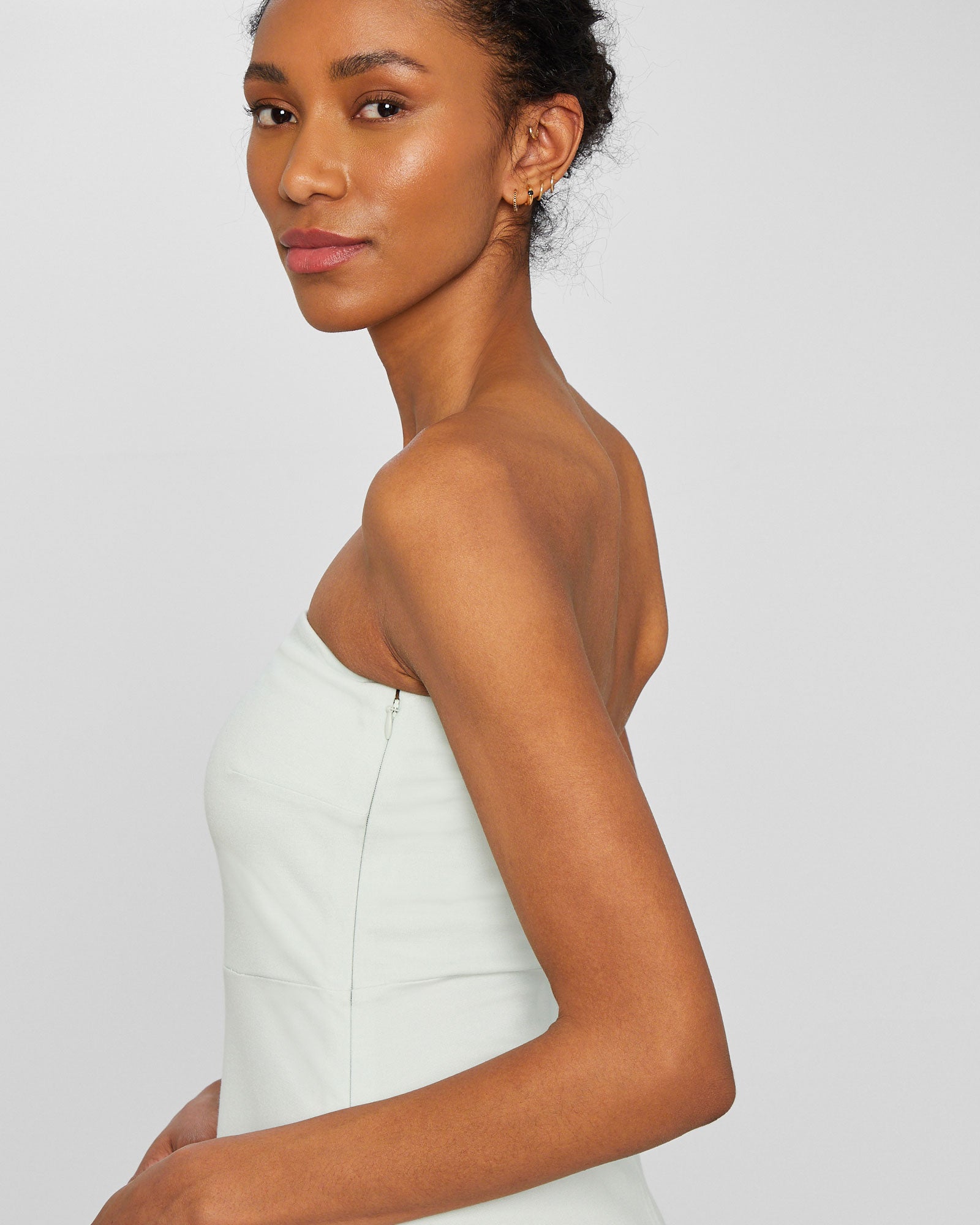 CLUB MONACO - Strapless Easy Summer Maxi Dress - Faded Jade