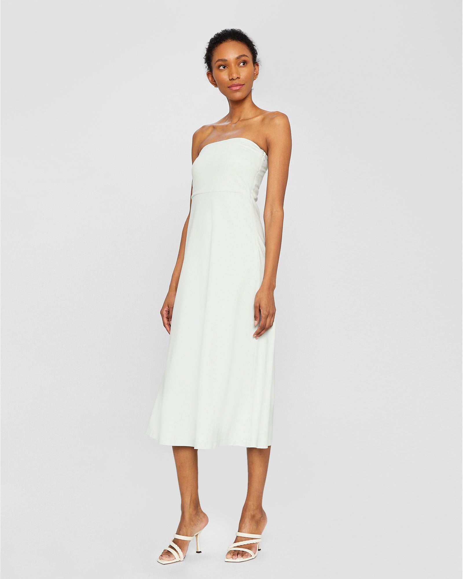 CLUB MONACO - Strapless Easy Summer Maxi Dress - Faded Jade