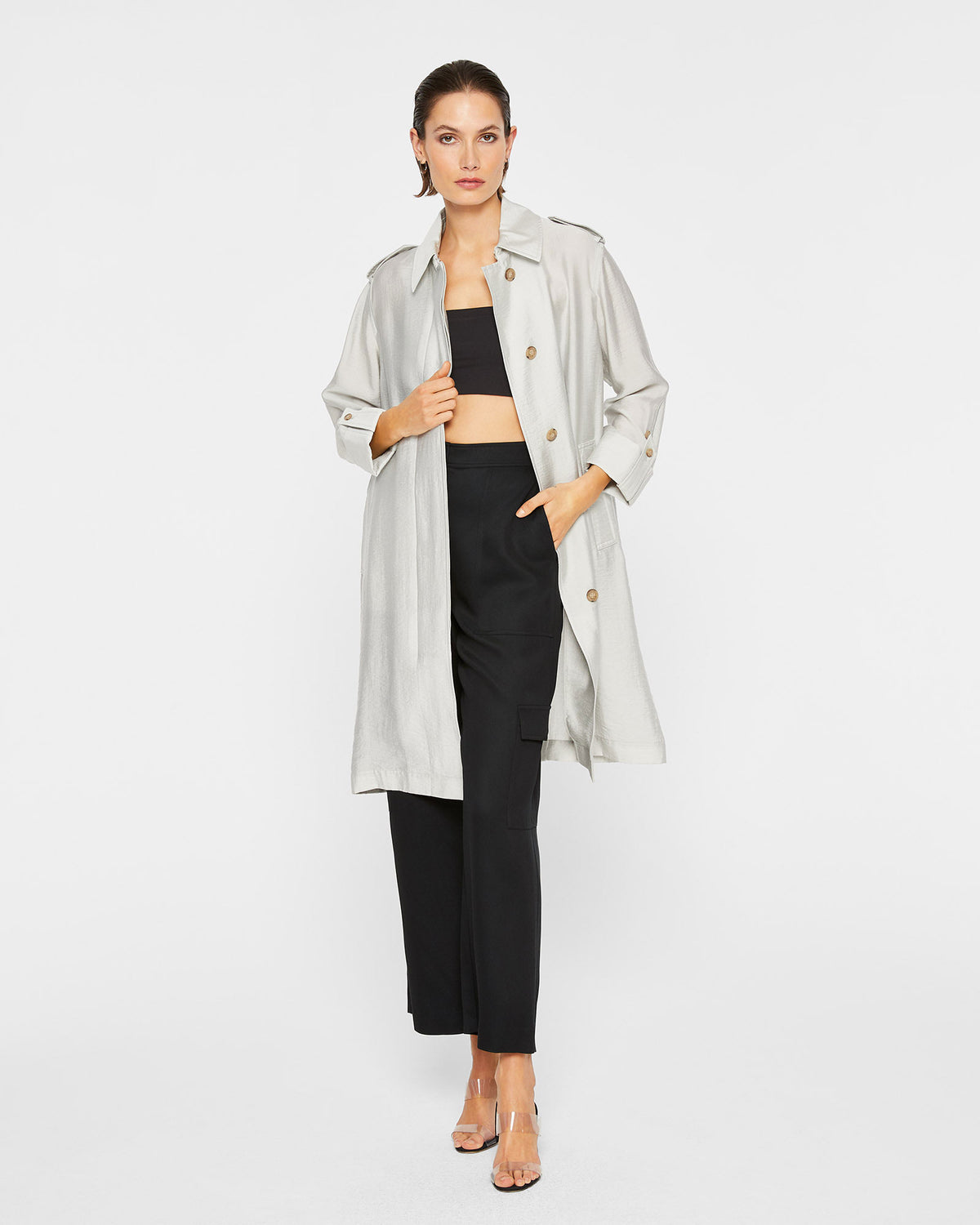 Club Monaco - Le trench doux - Blanc