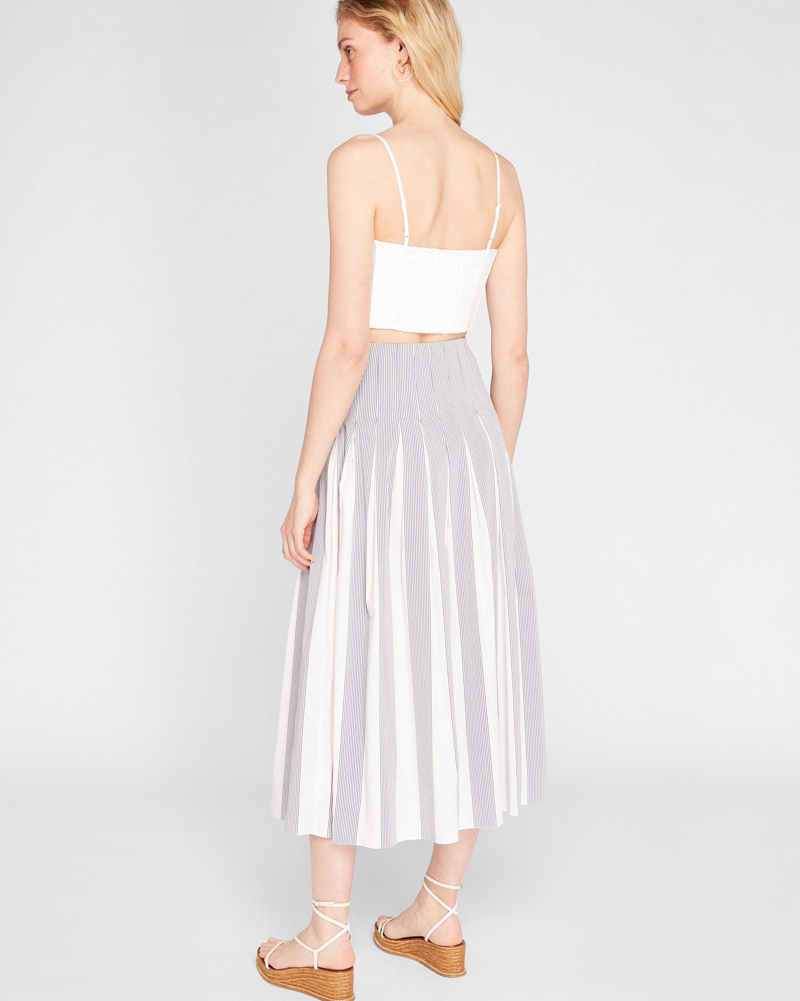 CLUB MONACO - Pintuck Bandeau Top - Bright White