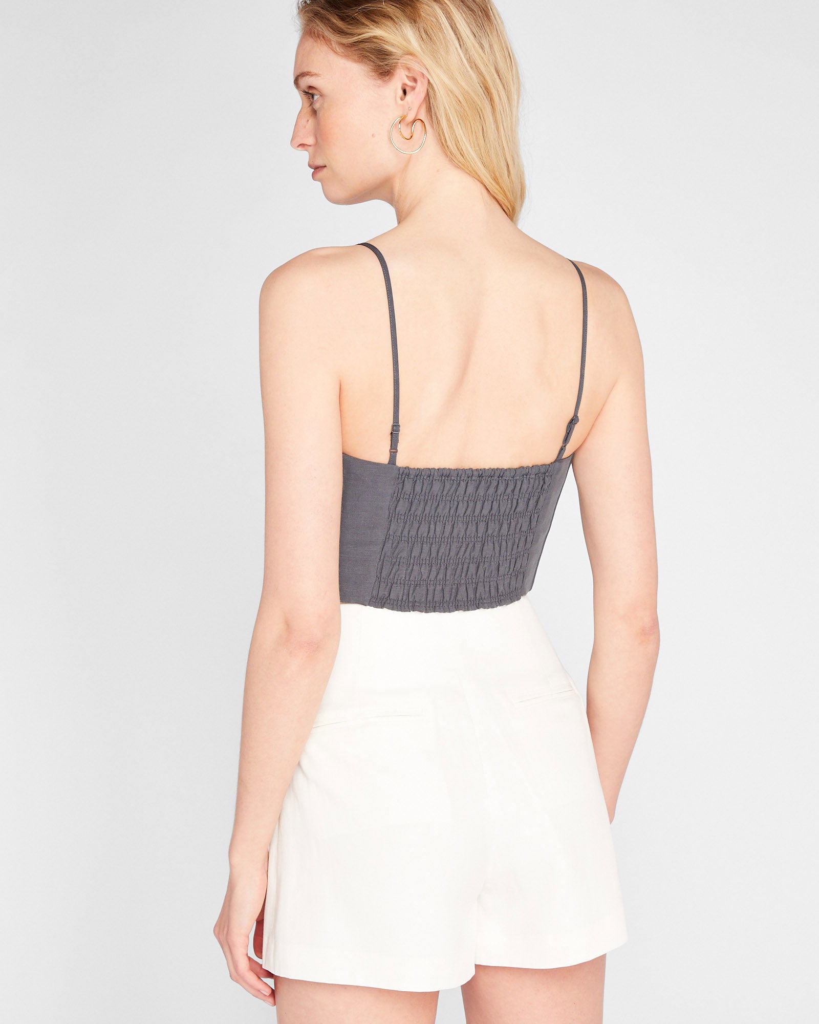 CLUB MONACO - Pintuck Bandeau Top - Ebony