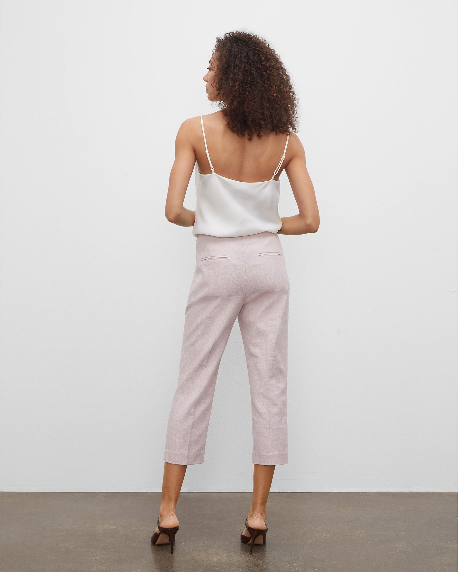 CLUB MONACO - Pantalon-cigarette court - Blanc