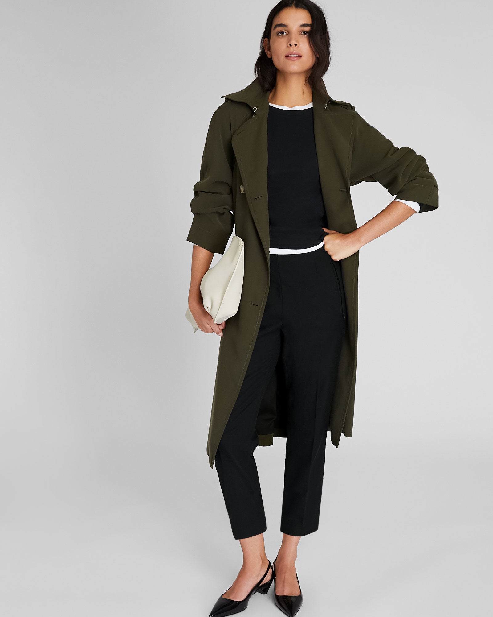 CLUB MONACO - Cigarette Crop - Black