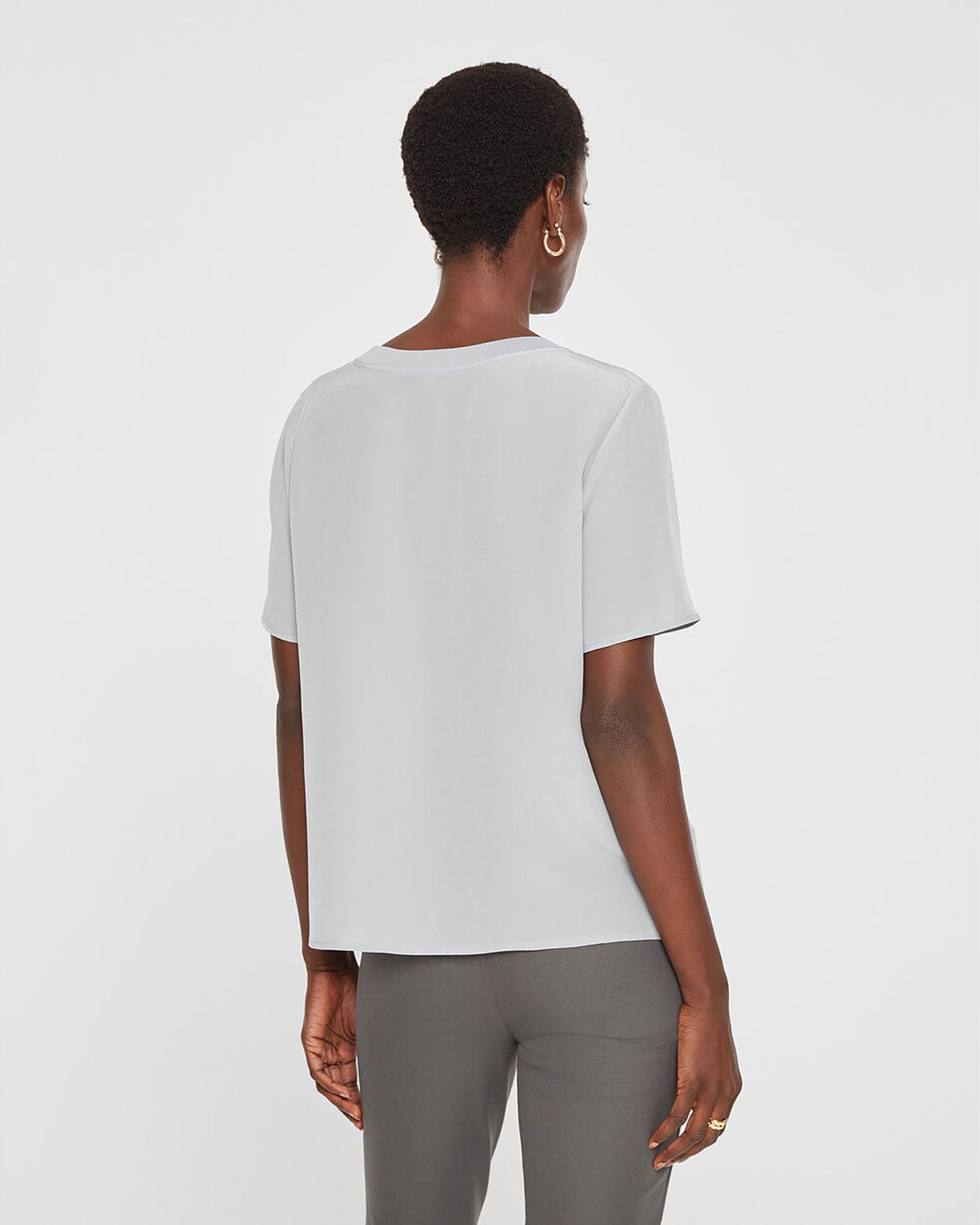 CLUB MONACO - Silk Tee - Vert