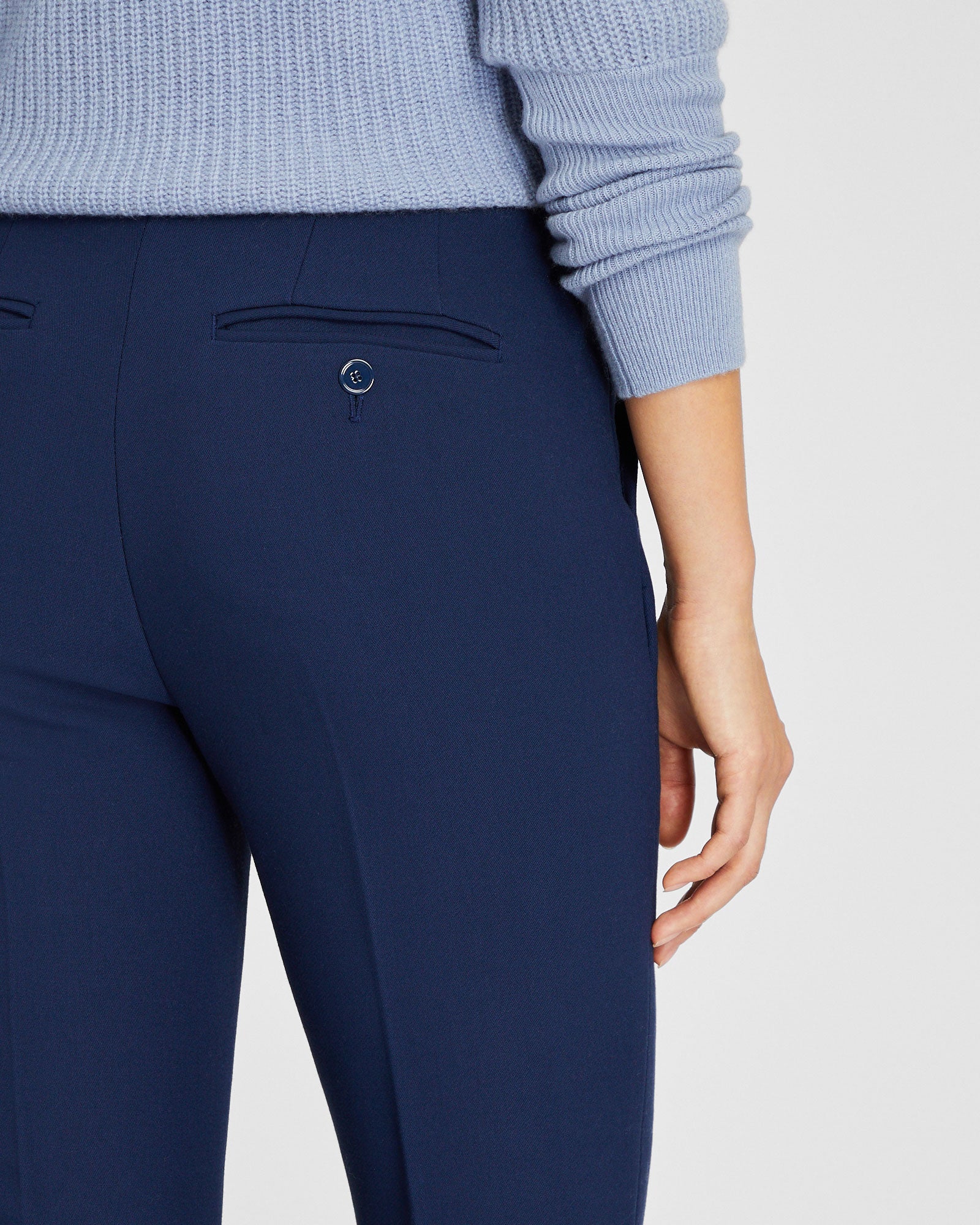 CLUB MONACO - Pantalon court et évasé - Marine
