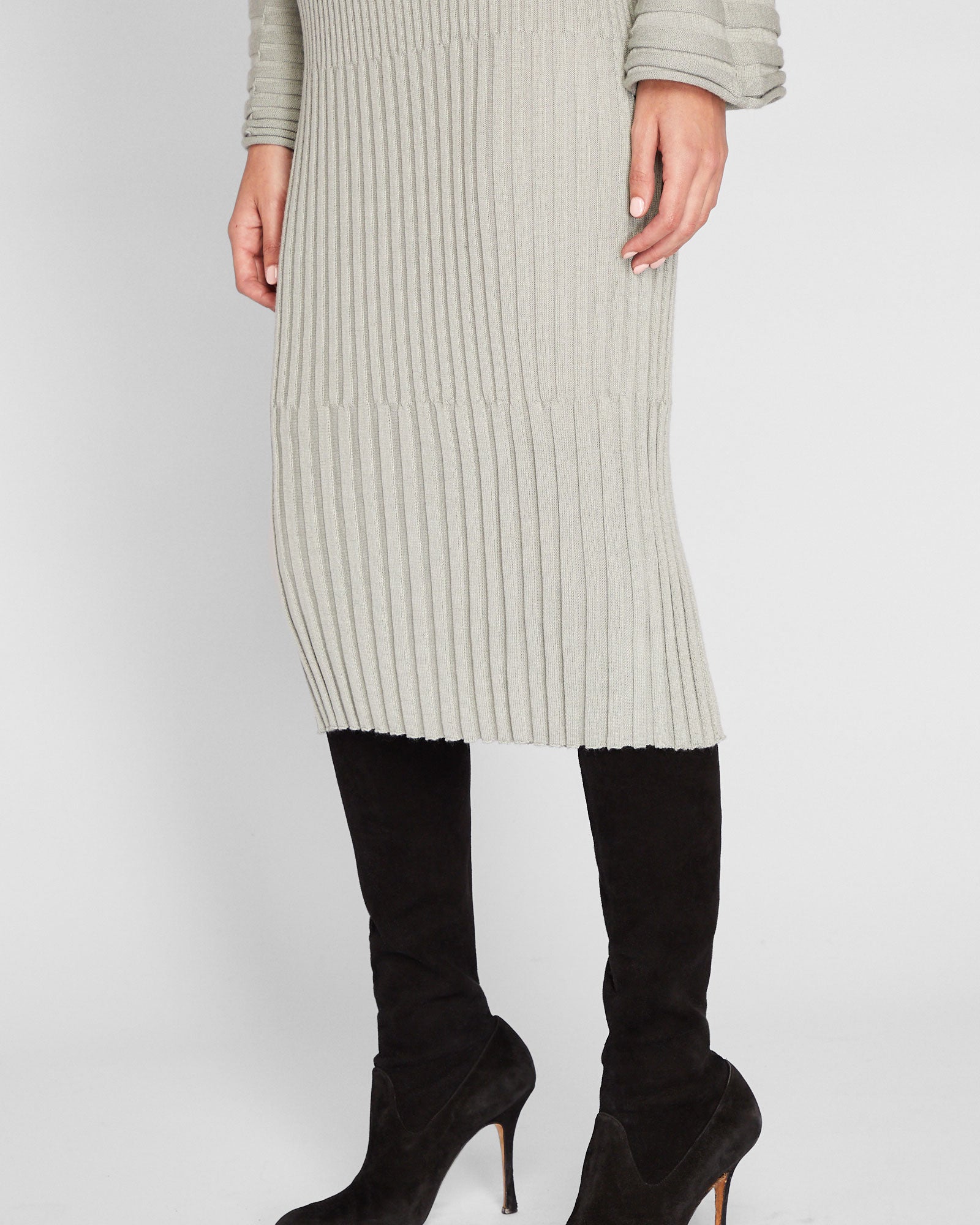 CLUB MONACO - Rib Pencil Skirt - Sage