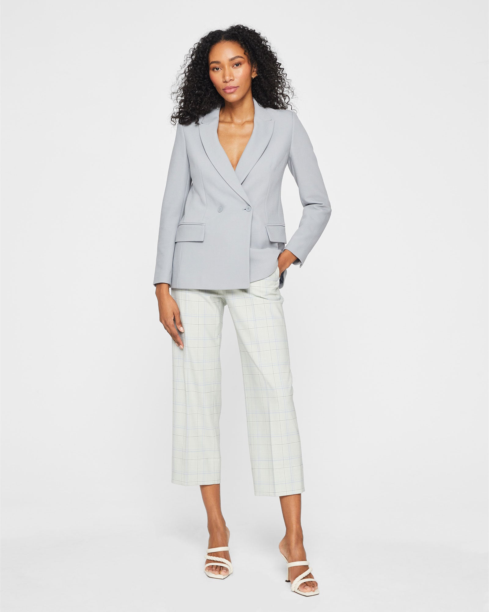 CLUB MONACO - Blazer à double boutonnage - Bleu