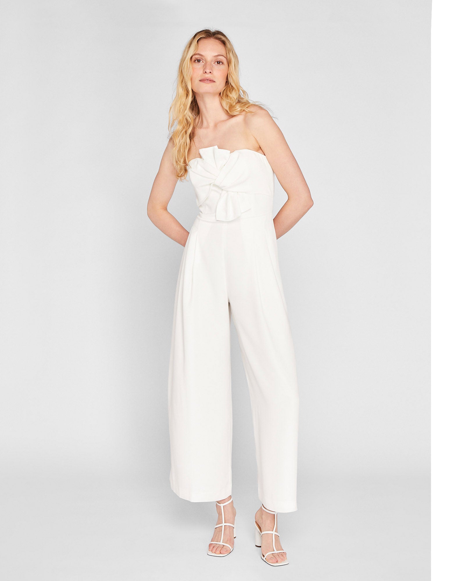 CLUB MONACO - Combinaison sans bretelles torsadée - Blanc De Blanc