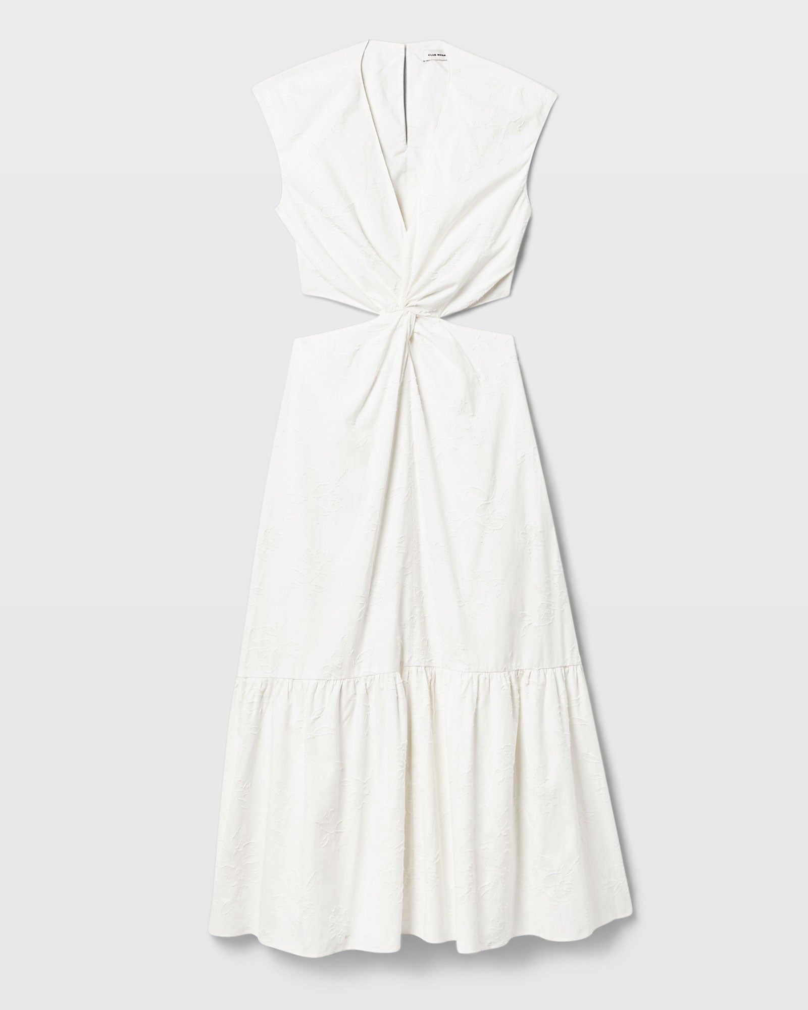 CLUB MONACO - Twist Front Cut Out Maxi Dress - White