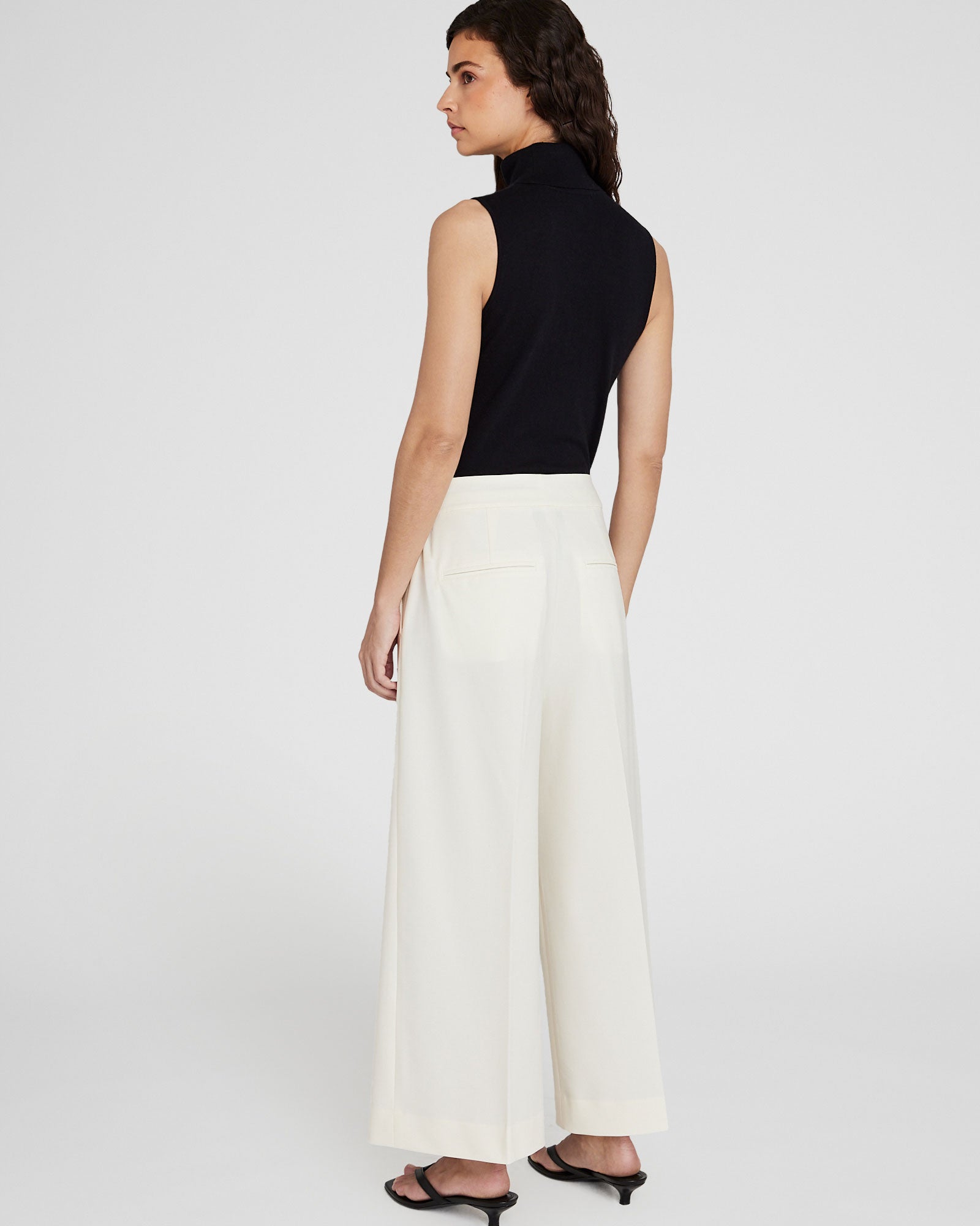 CLUB MONACO - Wide-Leg Borrem Pant - White