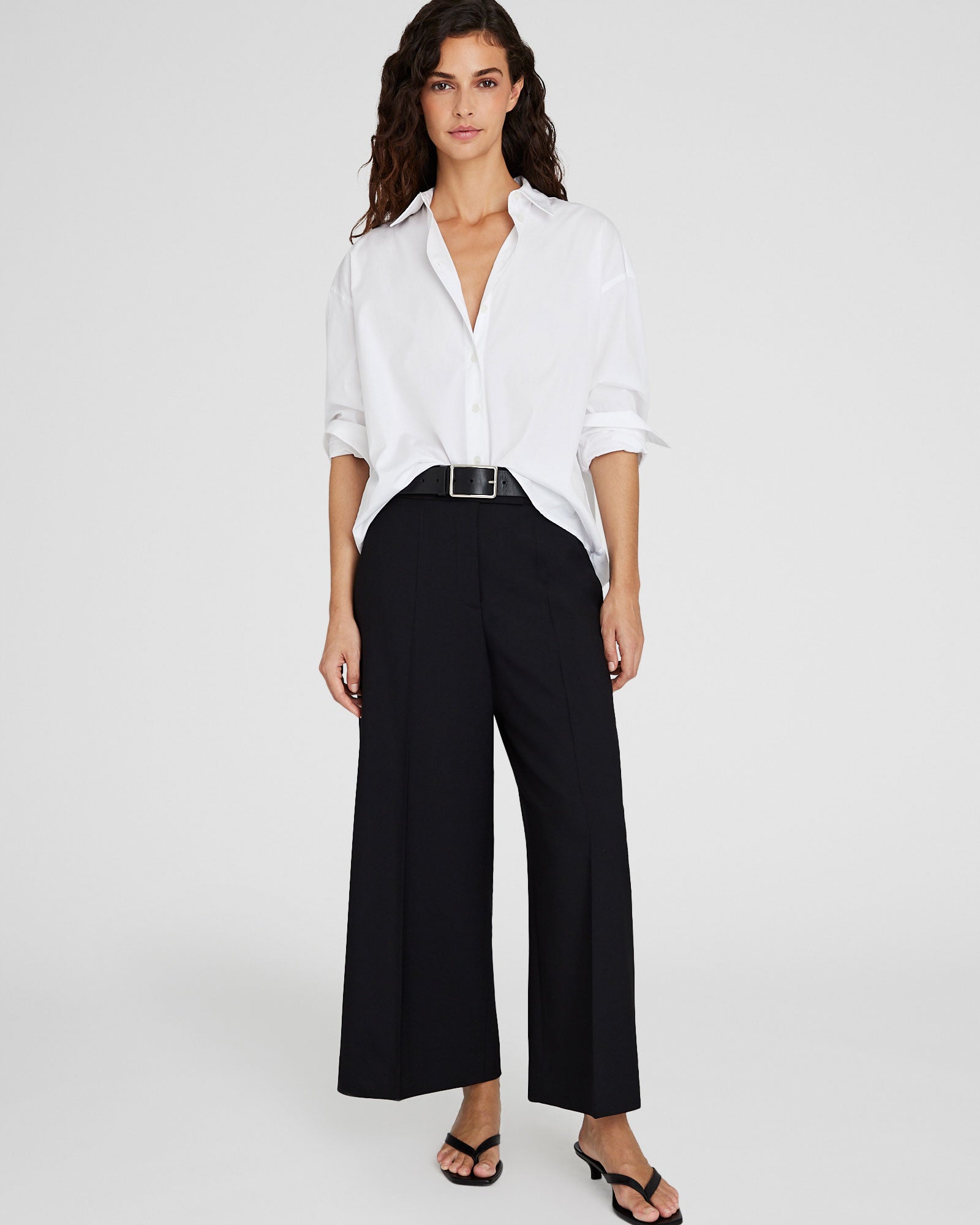 CLUB MONACO - Wide-Leg Borrem Pant - Black