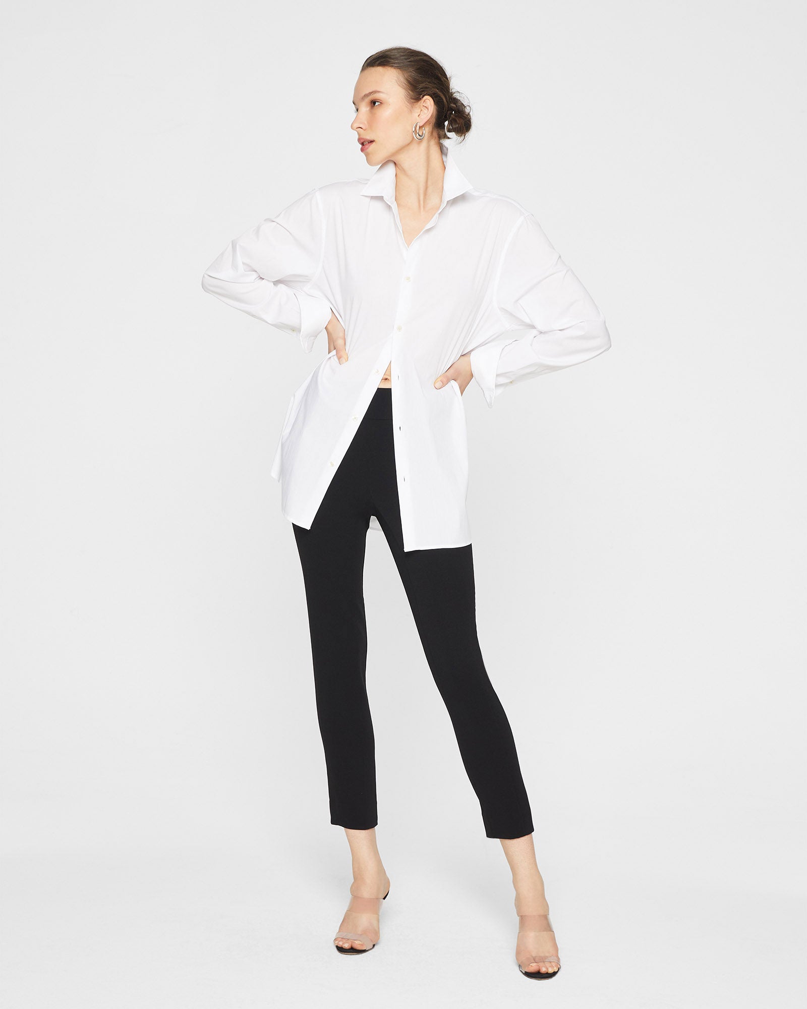 CLUB MONACO - Bodycon Pant - Soot Black