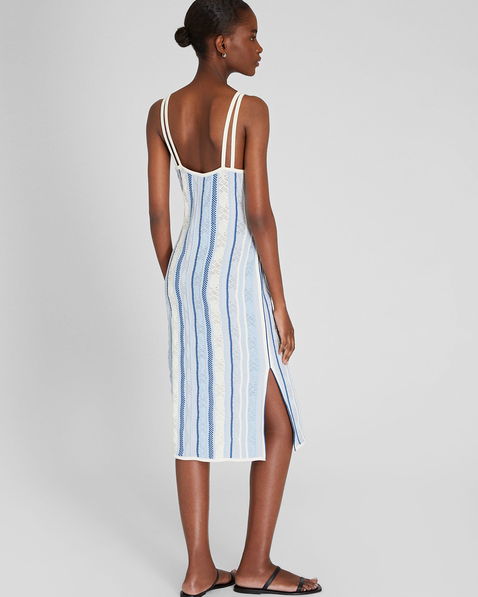 CLUB MONACO - Chemise rayée à coutures multi - Rayure Bleue